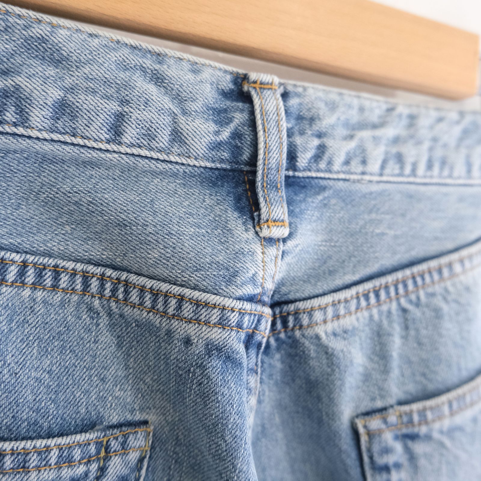 VINTAGE WASHED SELVEDGE DENIM 5P PANTS / パンツ / デニム / 5ポケット / FADED BLUE