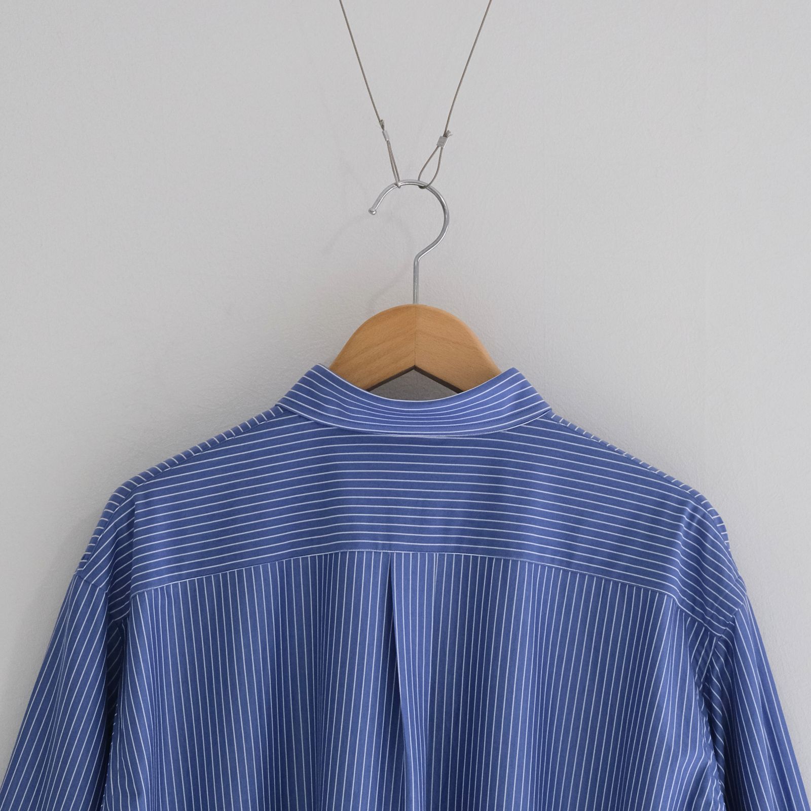 46G Atmosphere Stripe L/S Shirt / シャツ / ブルー / ストライプ