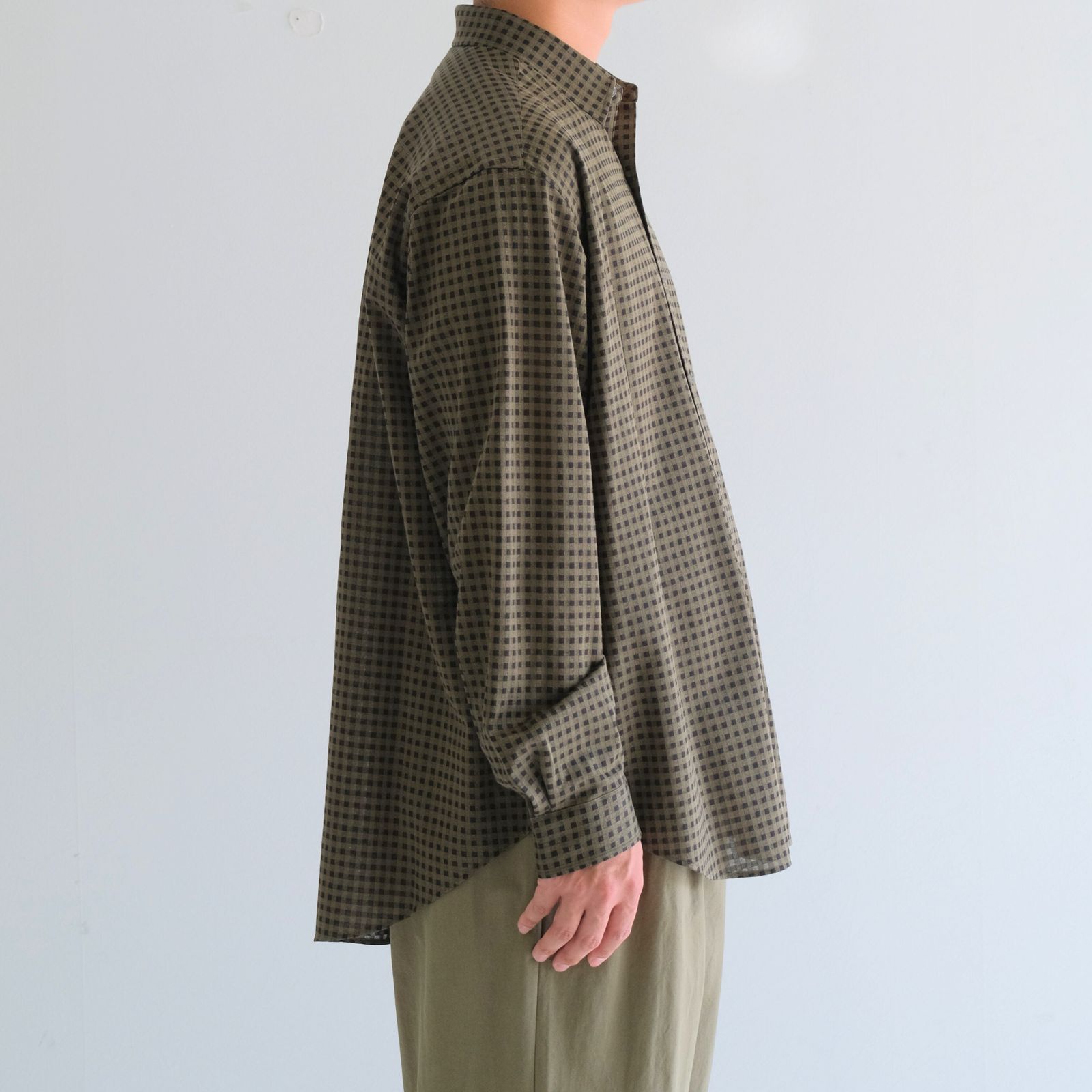 36G Atomoshere Check Shirt / シャツ / GREEN(Sterling Green)