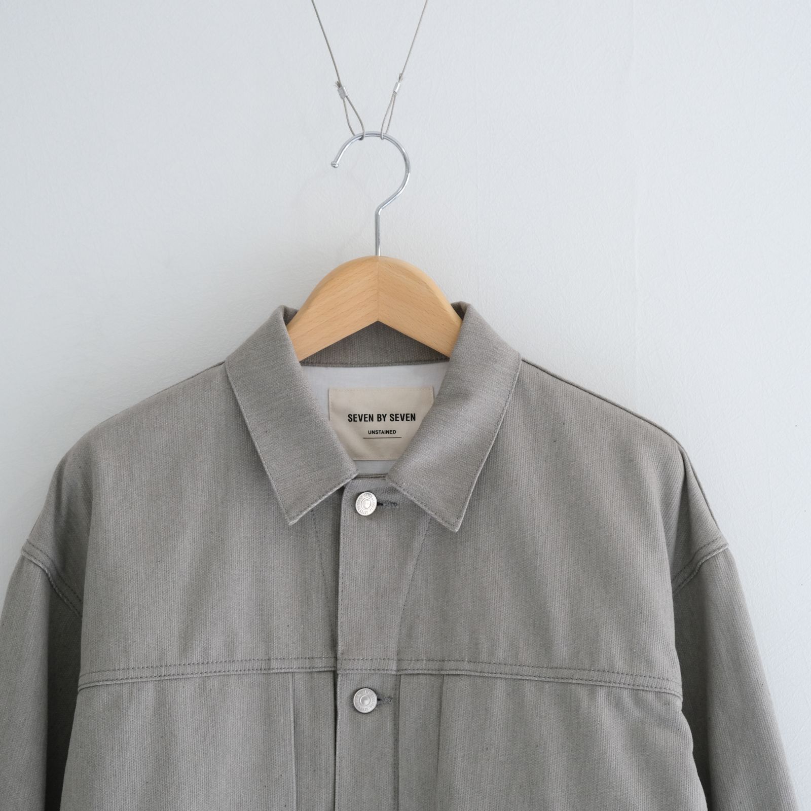 1ST TYPE COTTON PIQUE JACKET / ジャケット /Unstained / organic cotton / GRY