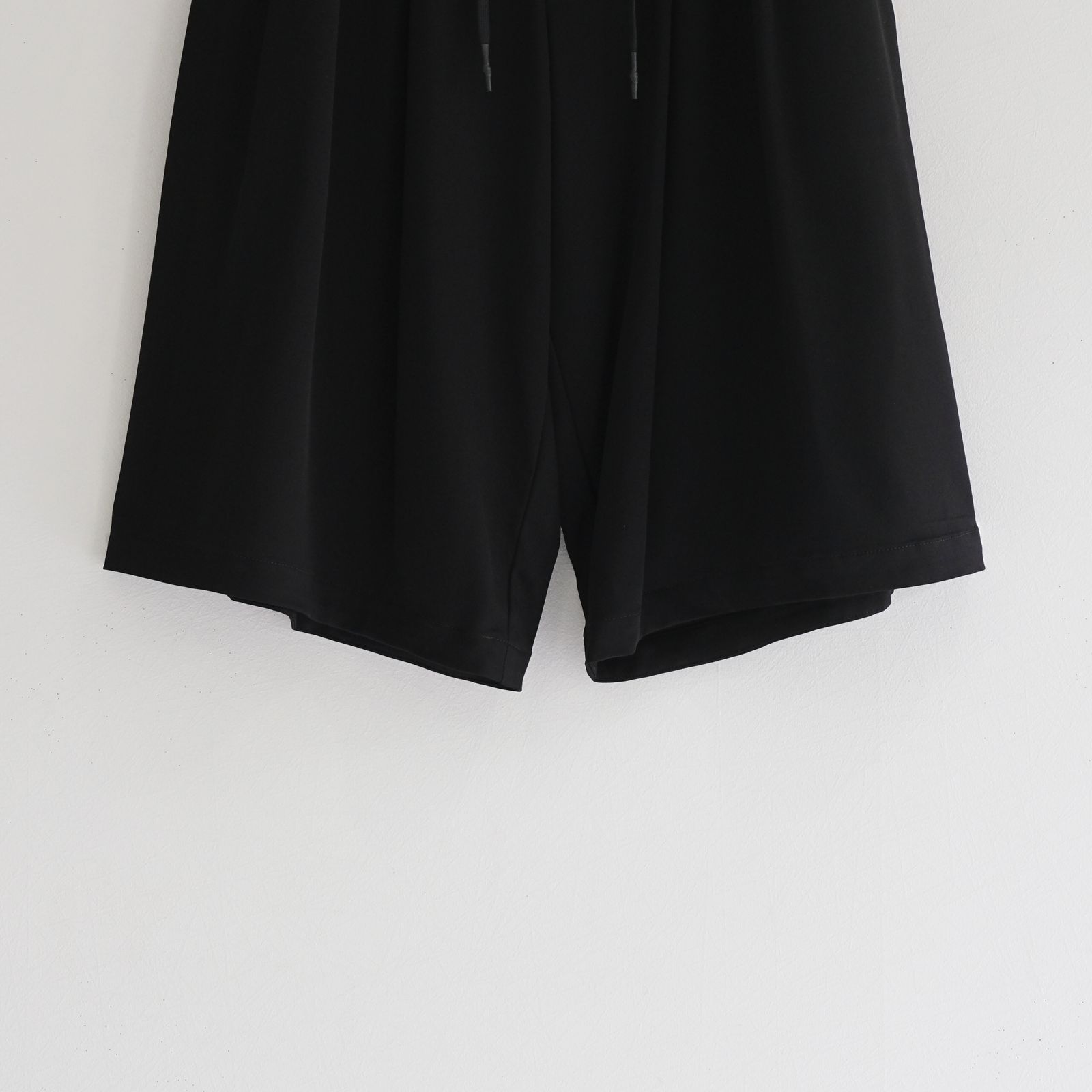 Wide Baggy Twill Short Pants / パンツ / ショーツ / バギー / Black