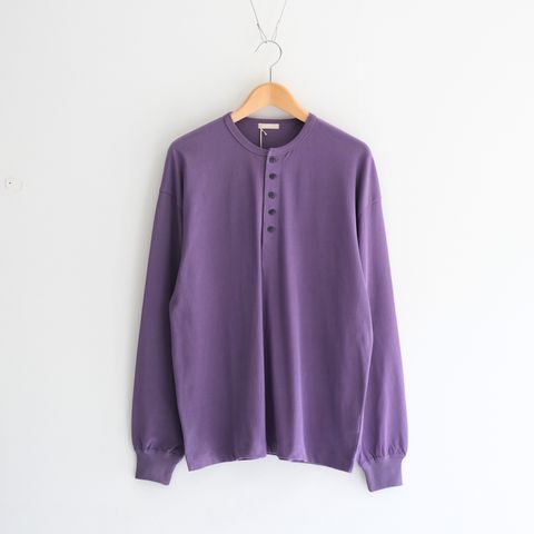 FADED TWIST TENJIKU HENLEY-NECK TOP / ヘンリーネック / ロンT / PURPLE