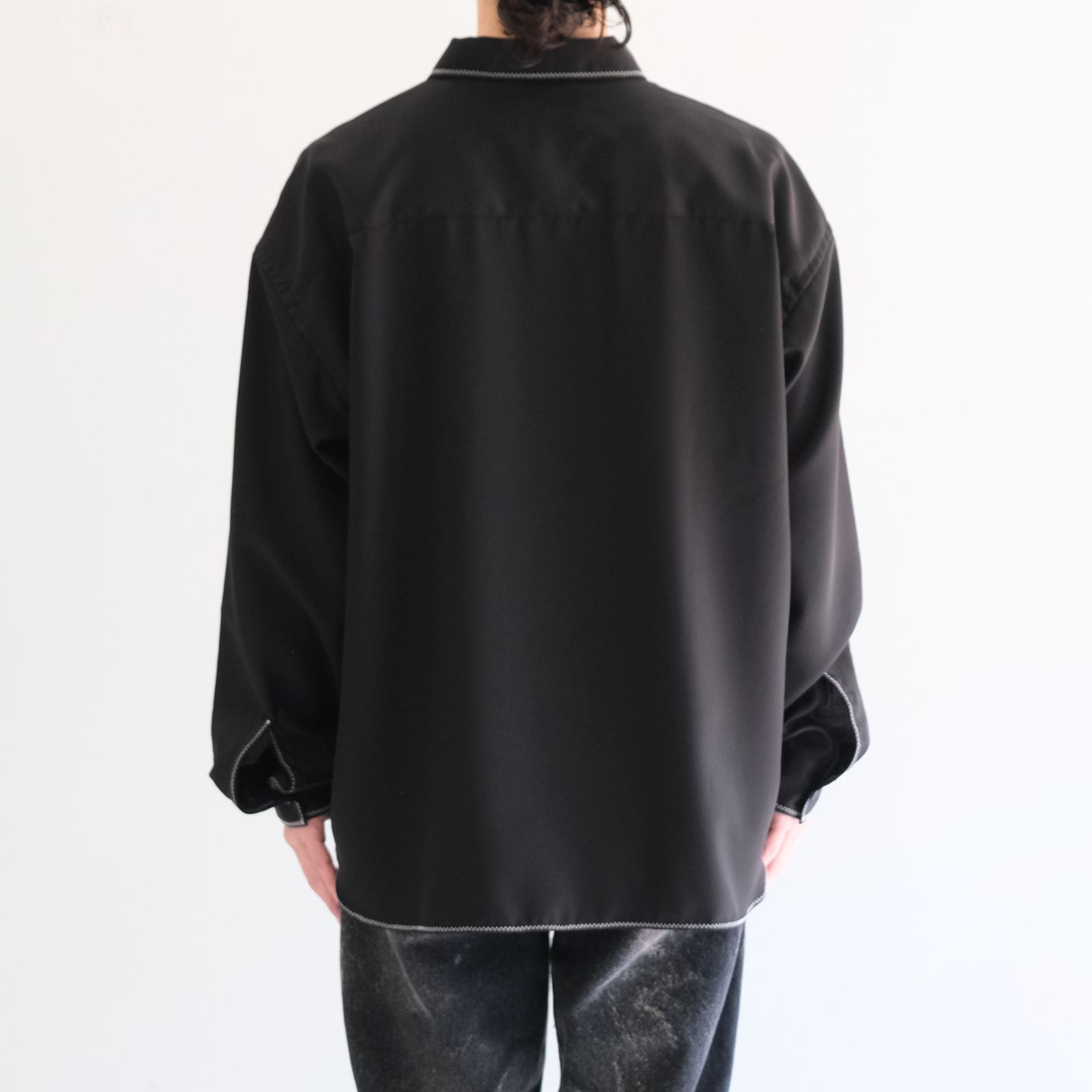 Stitch L/S Shirts / スティッチ L/S シャツ（Black）