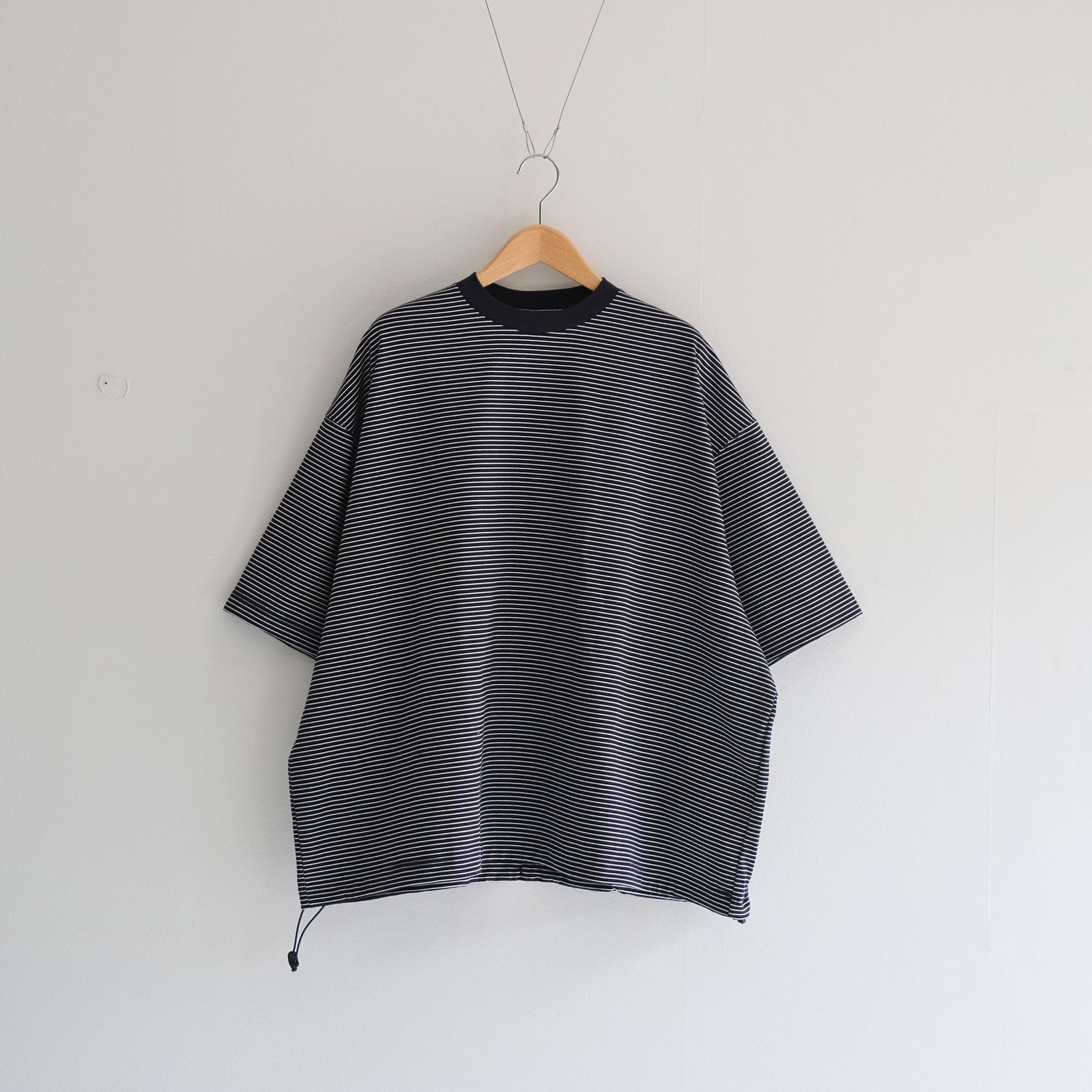 BALLOON BORDER SHORT SLEEVE T-SHIRT / Tシャツ / バルーン / ボーダー / NAVY × WHITE