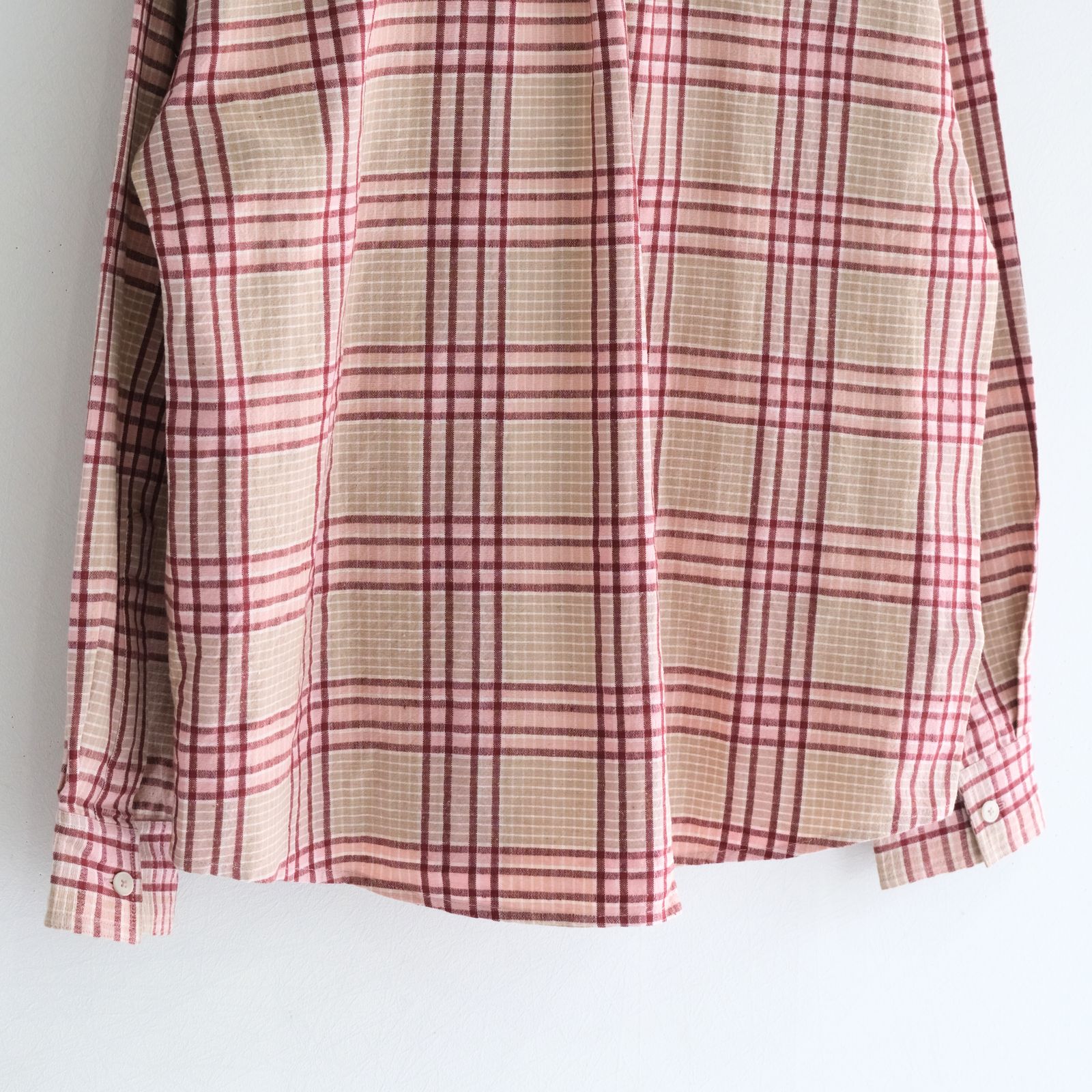 PLANE SHIRT / プレーンシャツ（FLORA CHECK HANDLOOM）