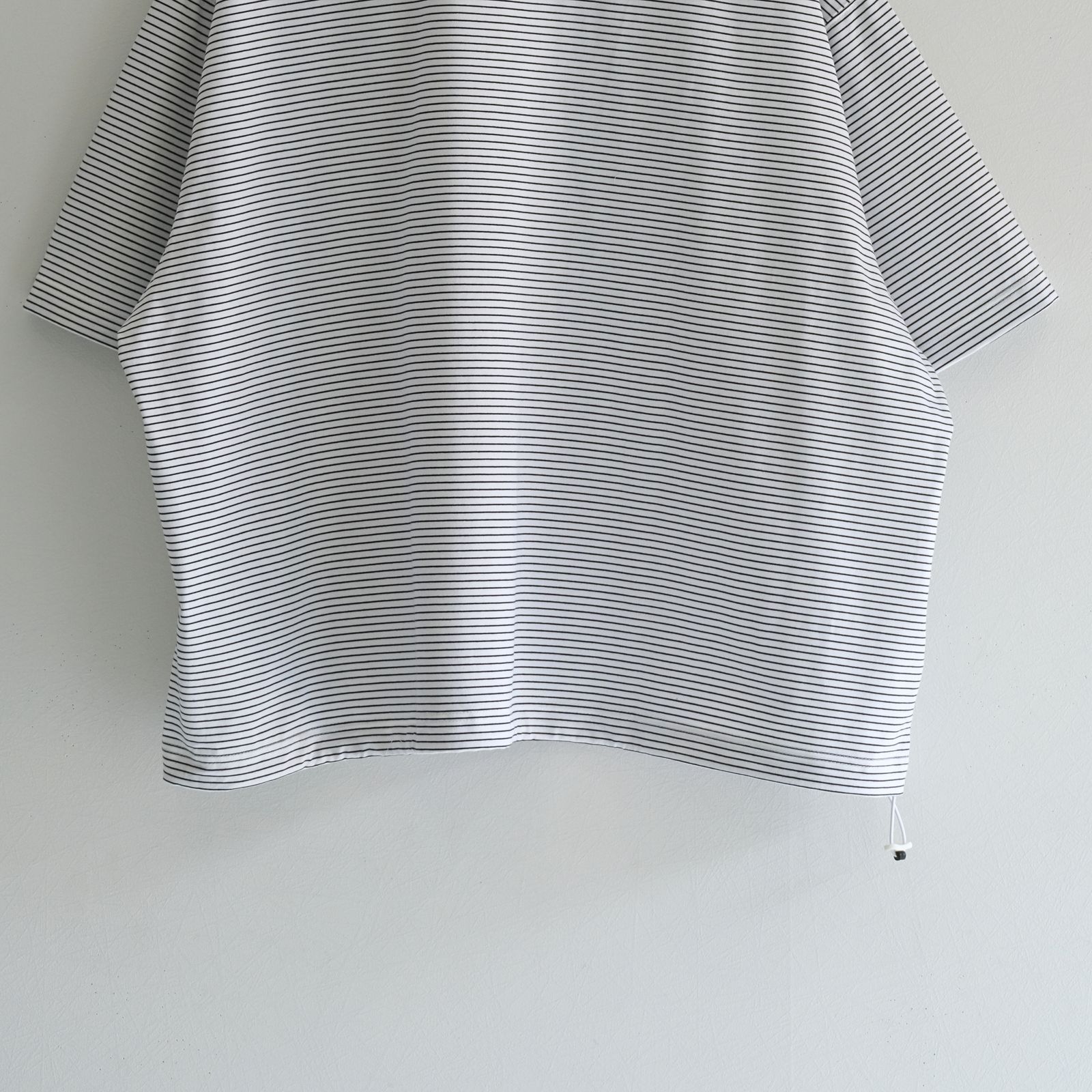 BALLOON BORDER SHORT SLEEVE T-SHIRT / Tシャツ / バルーン / ボーダー / WHITE × NAVY