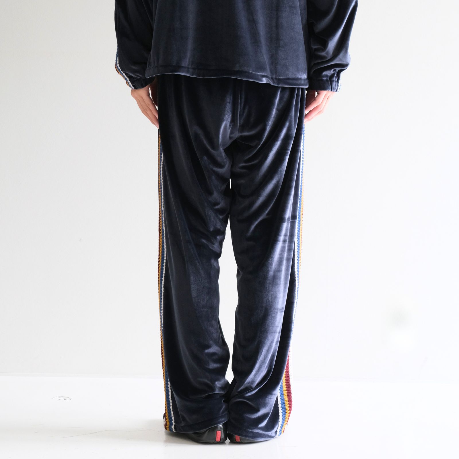 VELOUR TRACK PANT（NAVY）