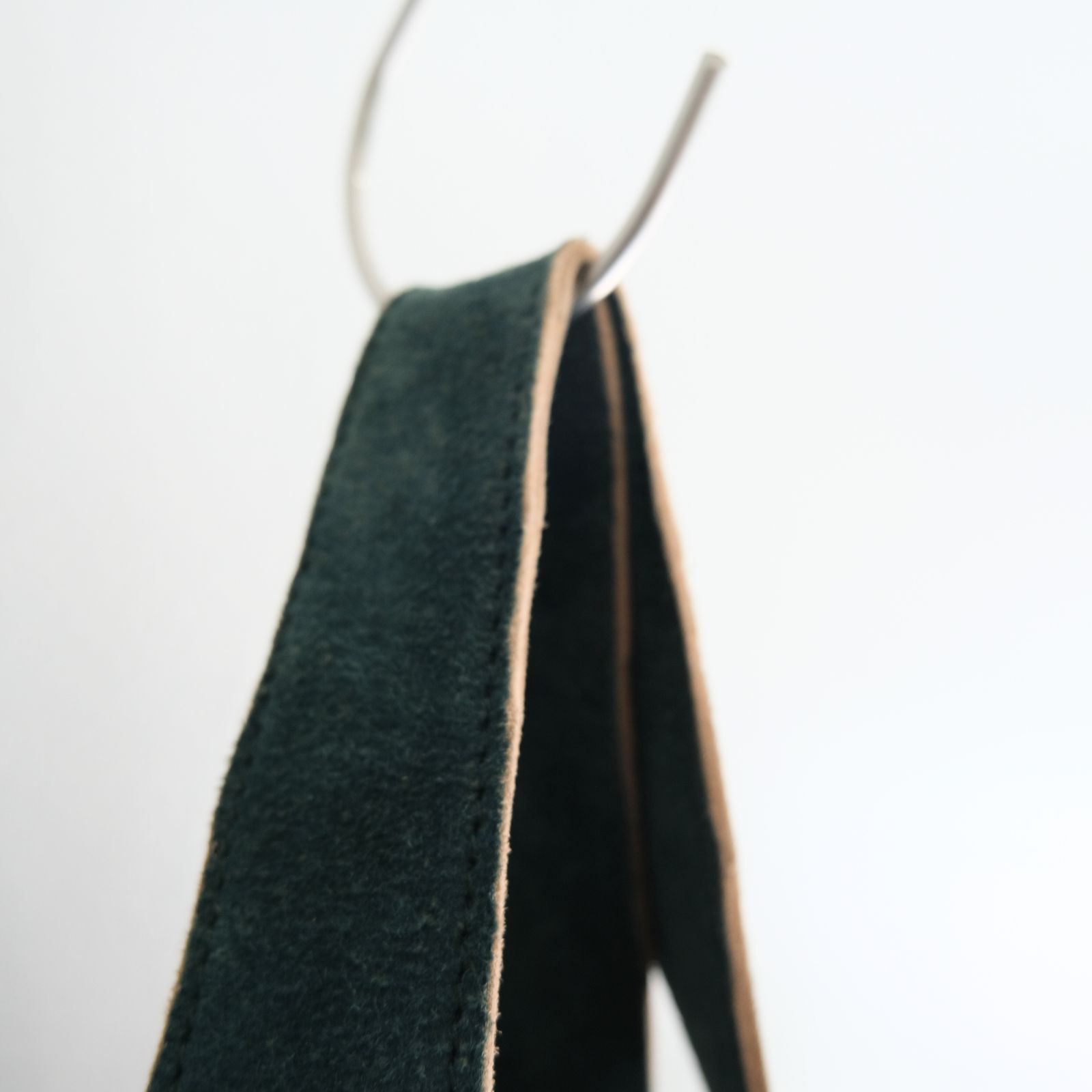 LEATHER TOTE BAG ‐Goat suede Antique finish‐ / バッグ / トートバッグ / レザー / ゴートレザー / アンティーク加工 / Green