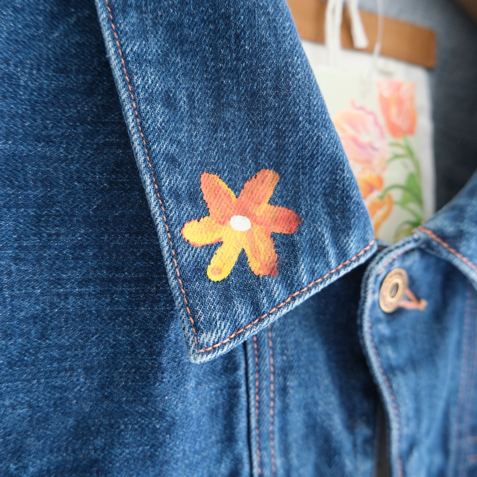 "ROEBUCK" Type-50s Hand Painted Jacket feat. MIO YAMAMOTO / 「ROEBUCK」タイプ50s ハンドペイントジャケット feat. ミオ ヤマモト（BLUE）