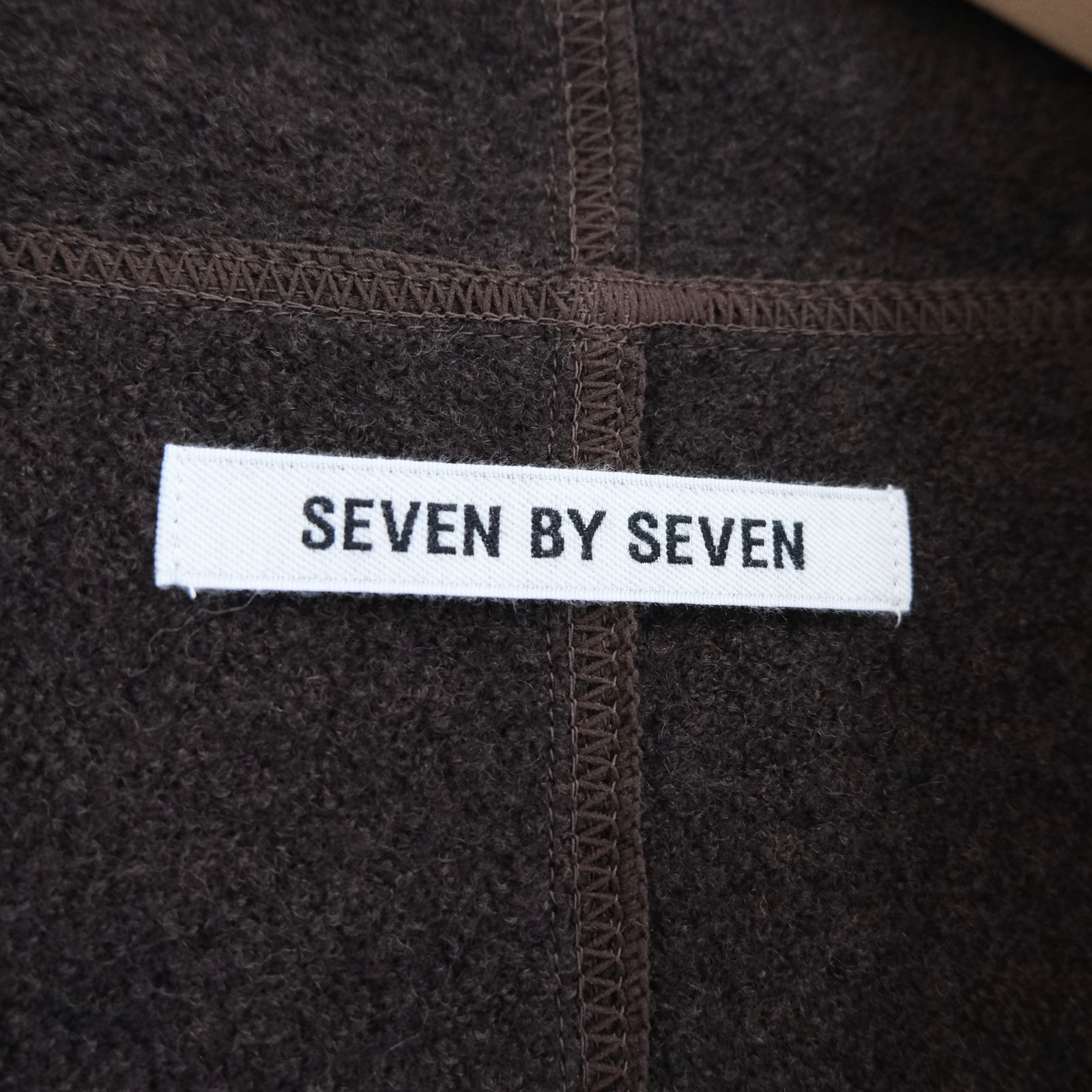 【残り1点】CARDIGAN JACKET  ‐Hard Twist Crepe Knit‐（Brown）