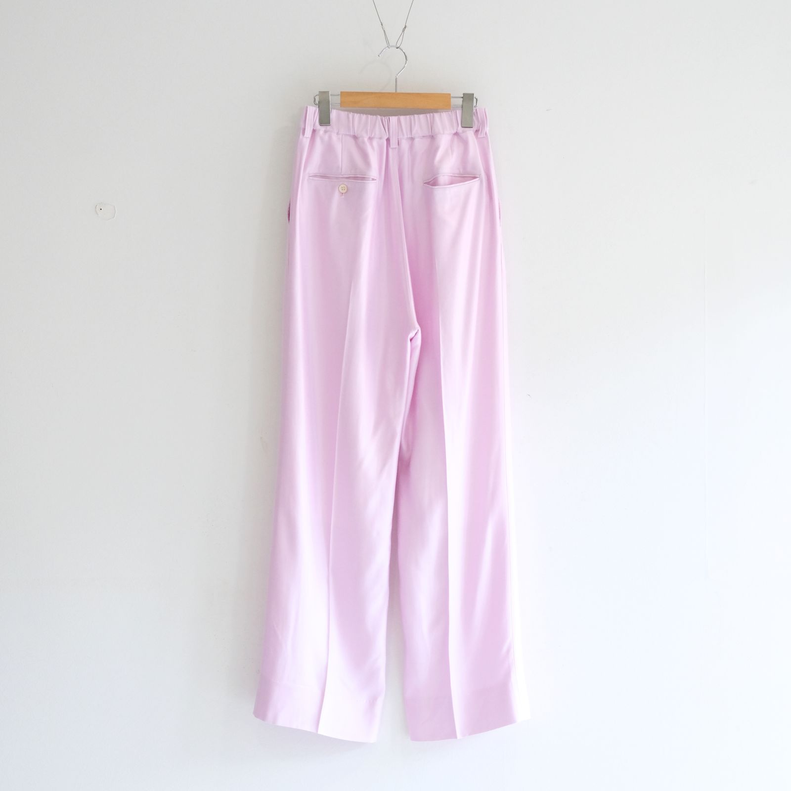 【残り1点】WIDE EASY FLARE TROUSERS  - Heavy Cupra -（Pink）