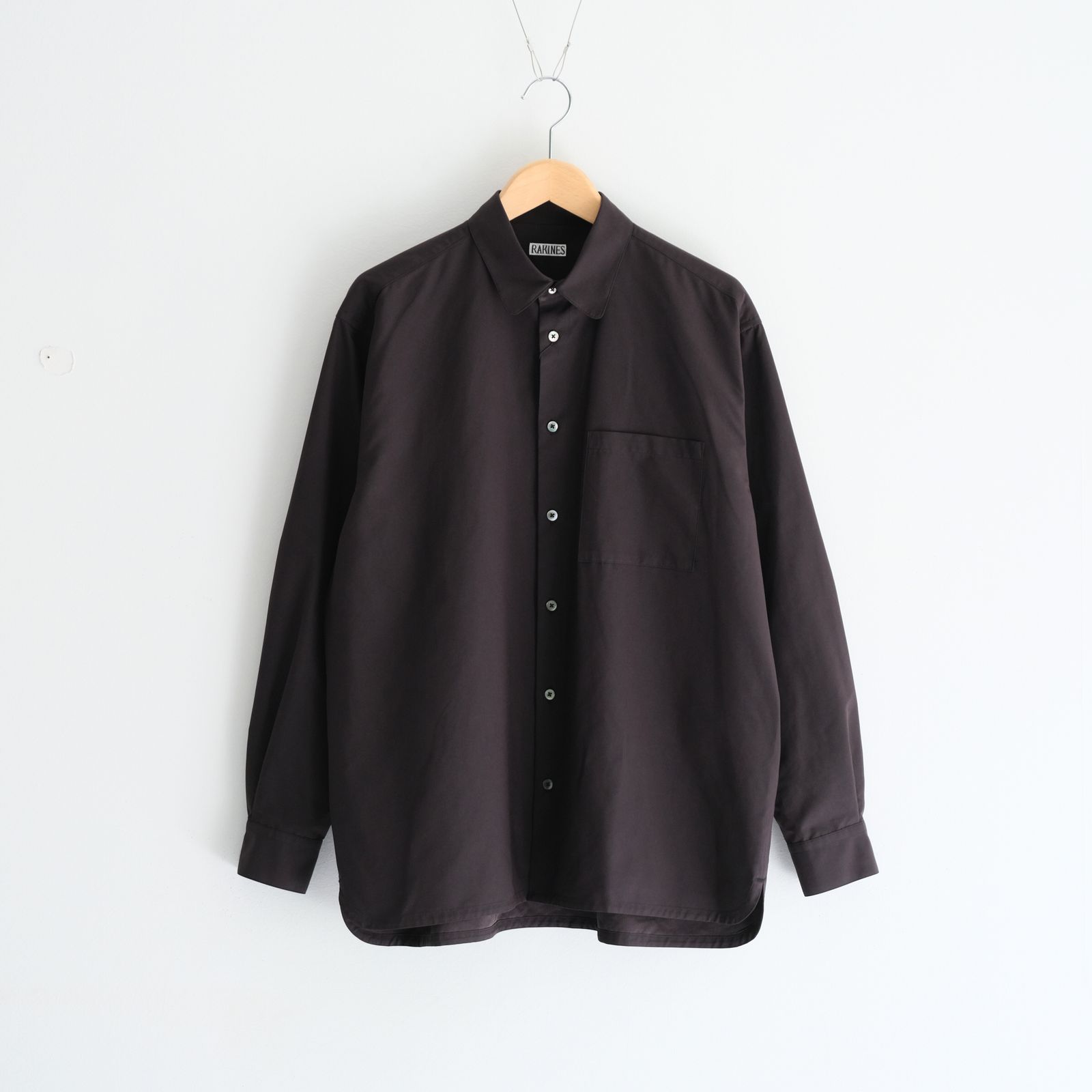 Peach back twill - Rob / シャツ / ポリエステル / ナイロン / Charcoal black
