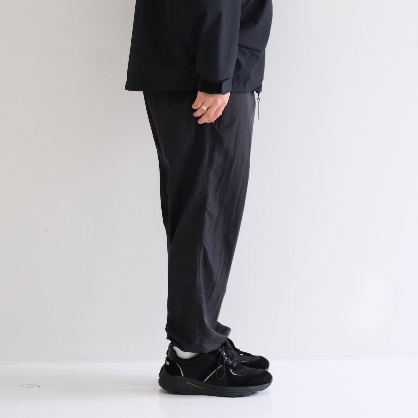 WASHER PANTS / パンツ / ナイロン / 撥水 / BLACK