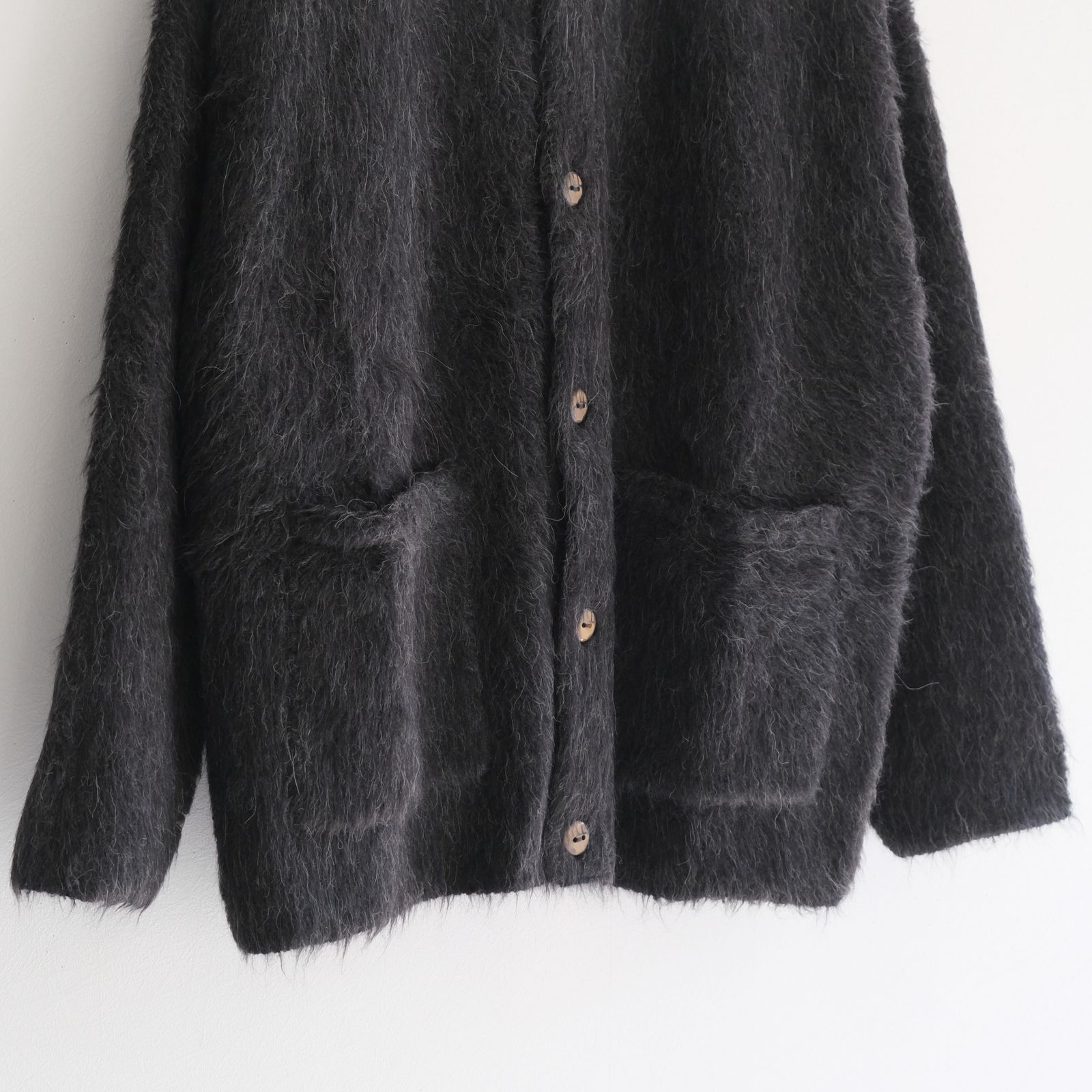 Suri Alpaca Cardigan / カーディガン / アルパカ / スリアルパカ / Black