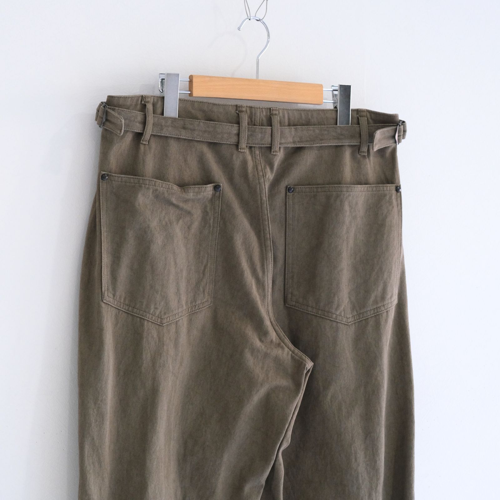 FADED CORKSCREW TWILL WORK PANTS（FADED BROWN）