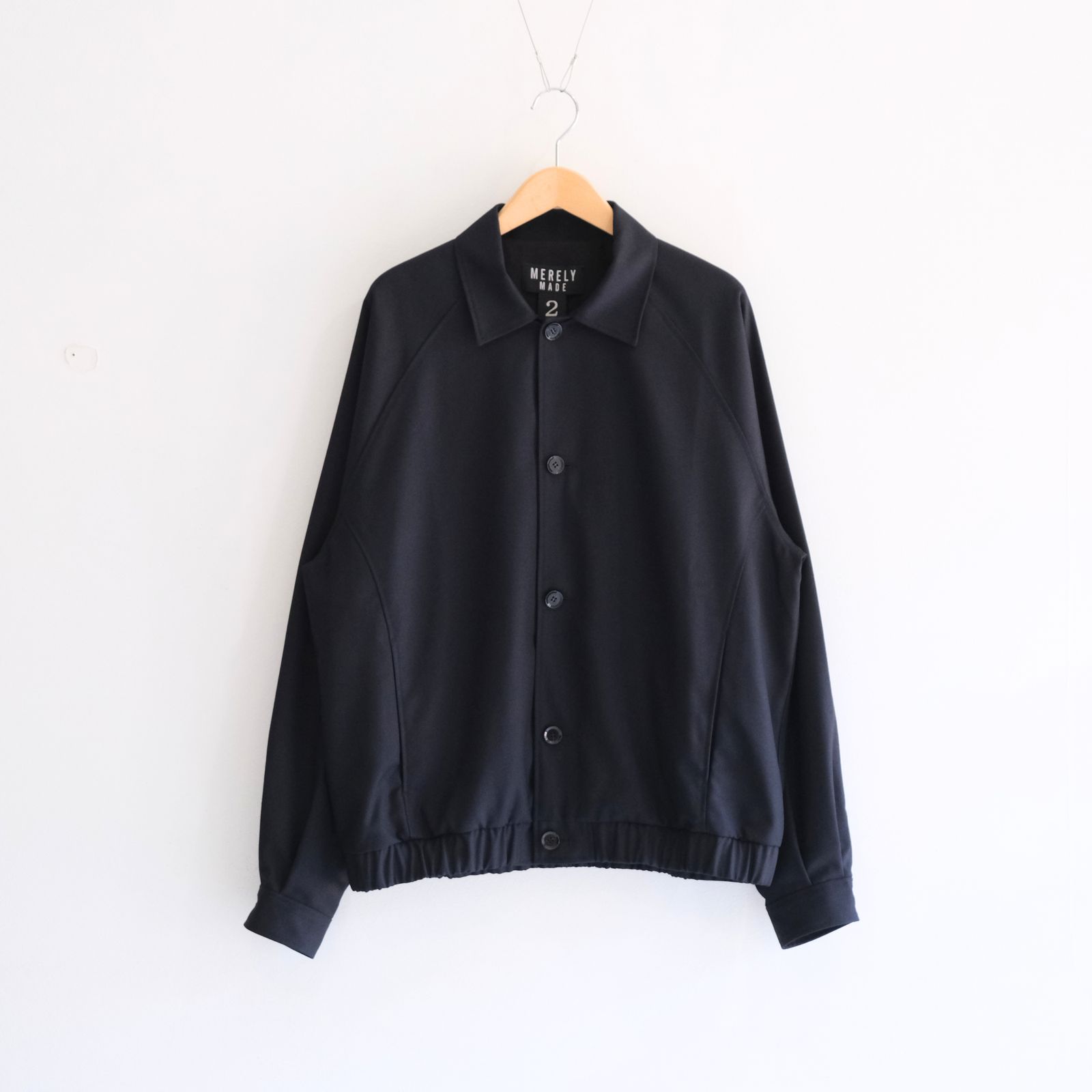 【残り1点】MESH WOOLEN RAGLAN BLOUSON（LIBERTY NAVY）