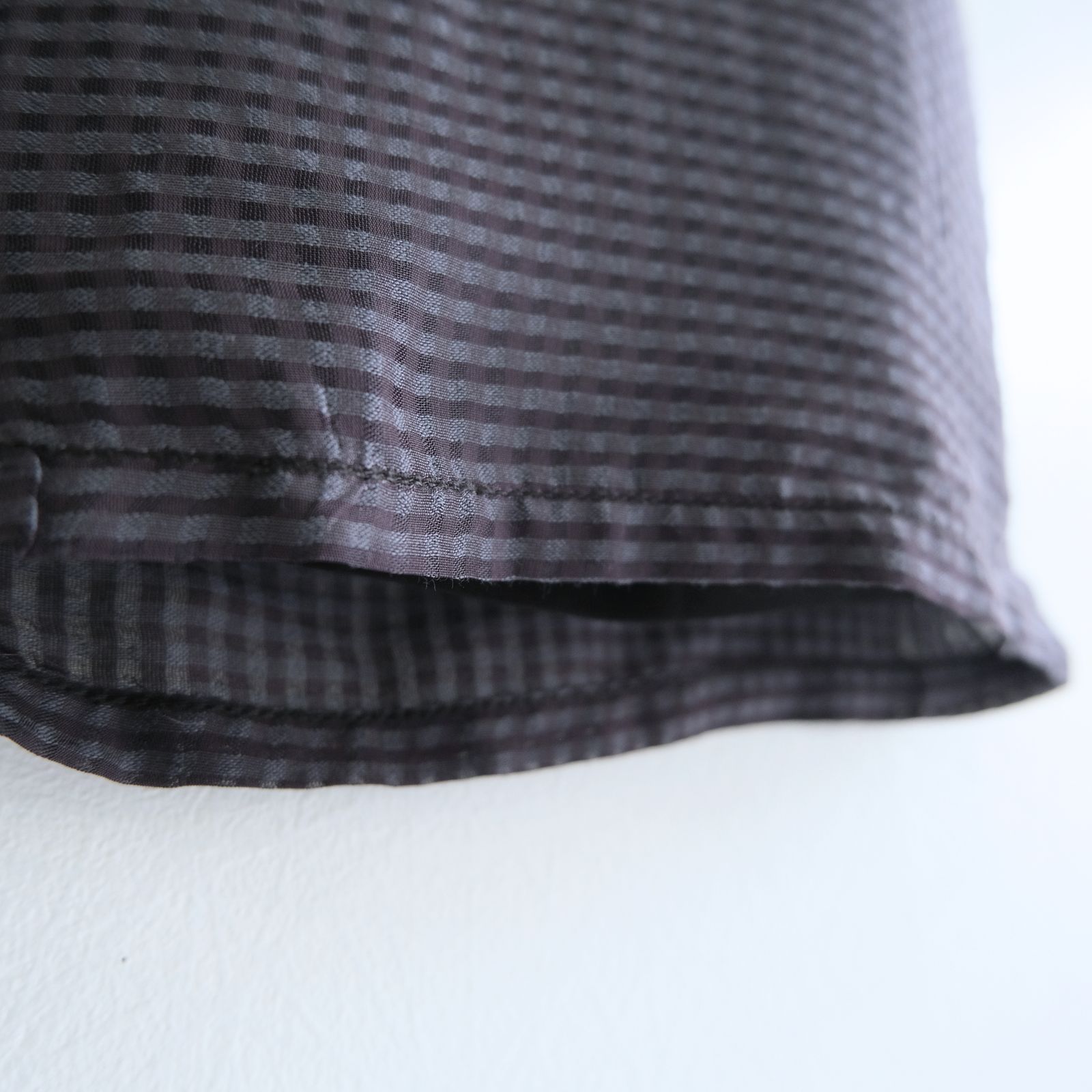 Lee / SEVEN BY SEVEN  / SHEER COWBOY PANT ‐Gingham Check Indian fabric‐ （Navy）