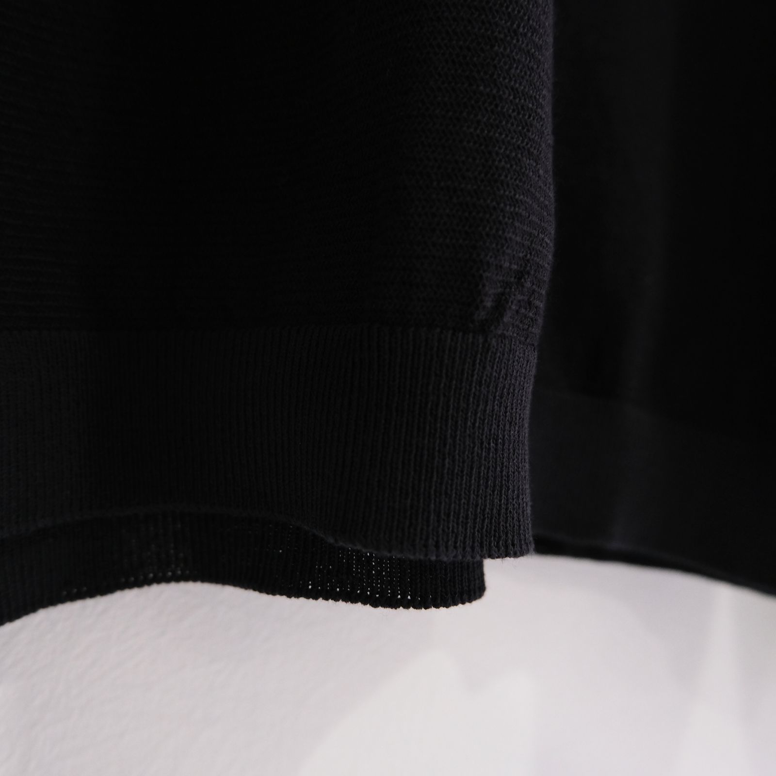 TWISTED COTTON KNIT PULLOVER / ニット / コットン / BLACK