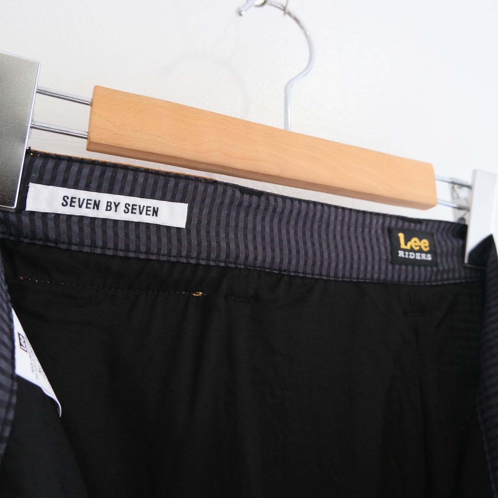 Lee / SEVEN BY SEVEN  / SHEER COWBOY PANT ‐Gingham Check Indian fabric‐ （Navy）