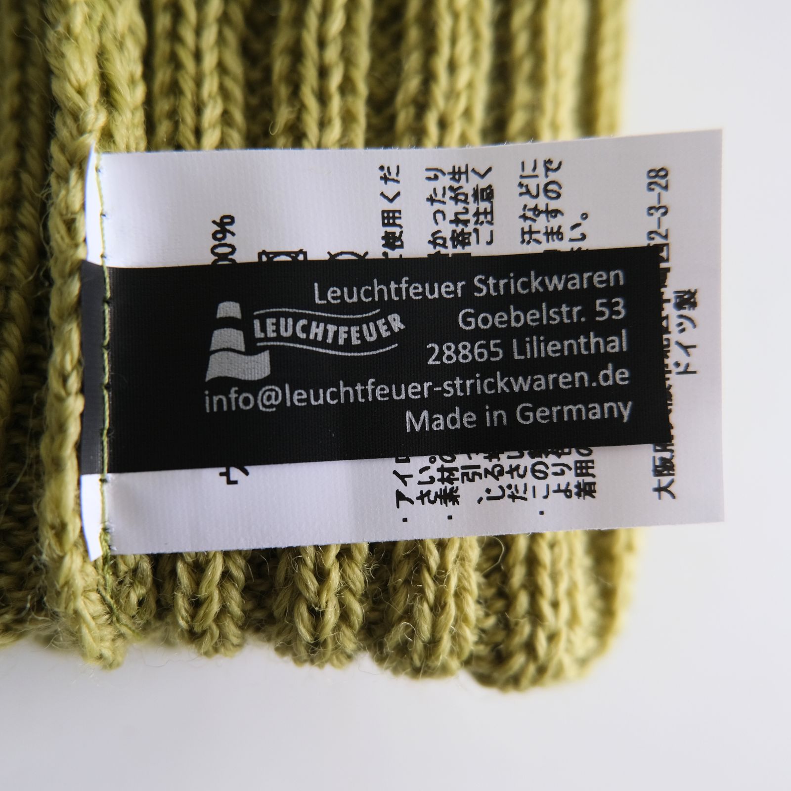 GLOVES FINGERLESS / 手袋 / フィンガーレス / PUREWOOL / PISTACHIO / ピスタチオ