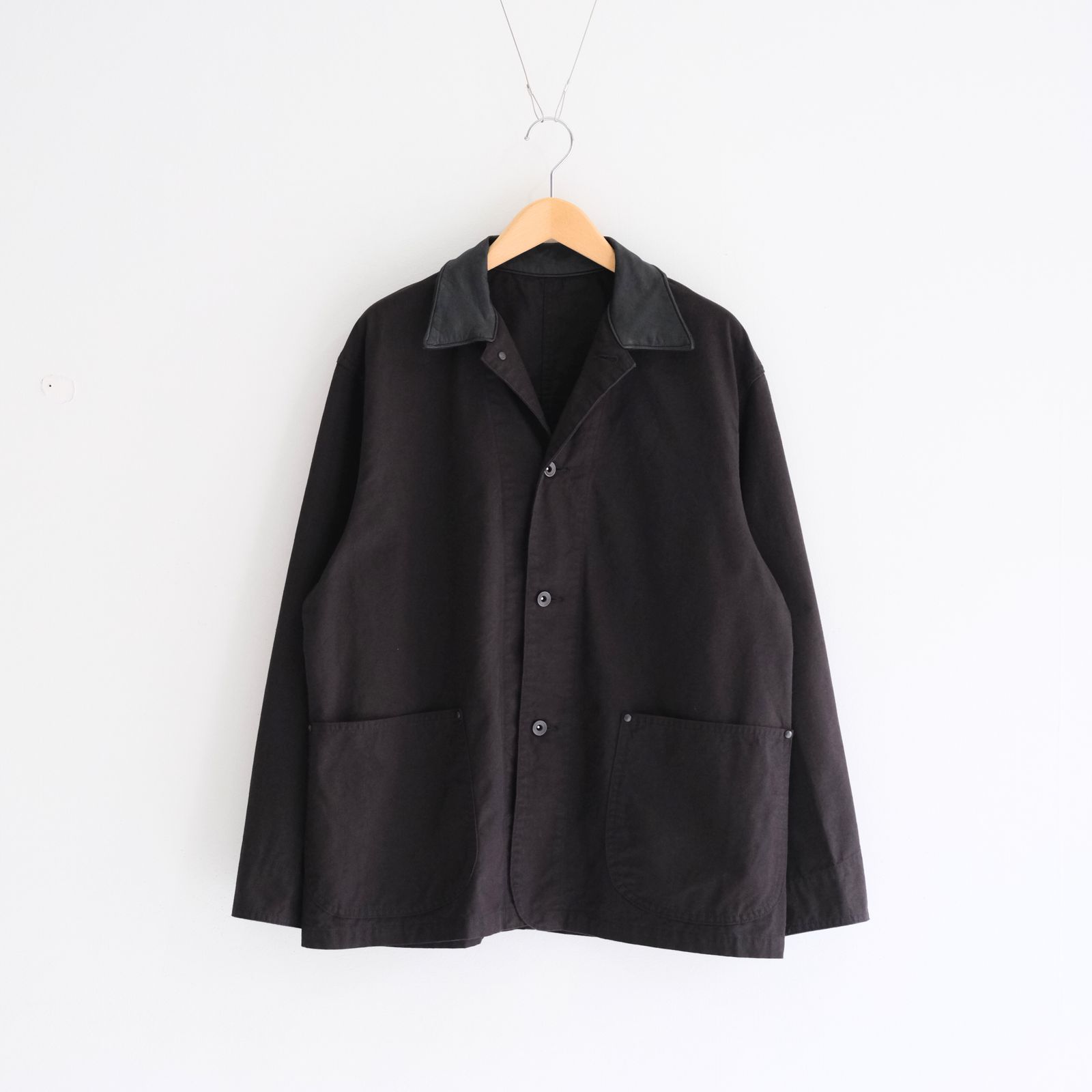 WASHED C/R/S DUCK COVERALL / ジャケット / カバーオール / BLACK