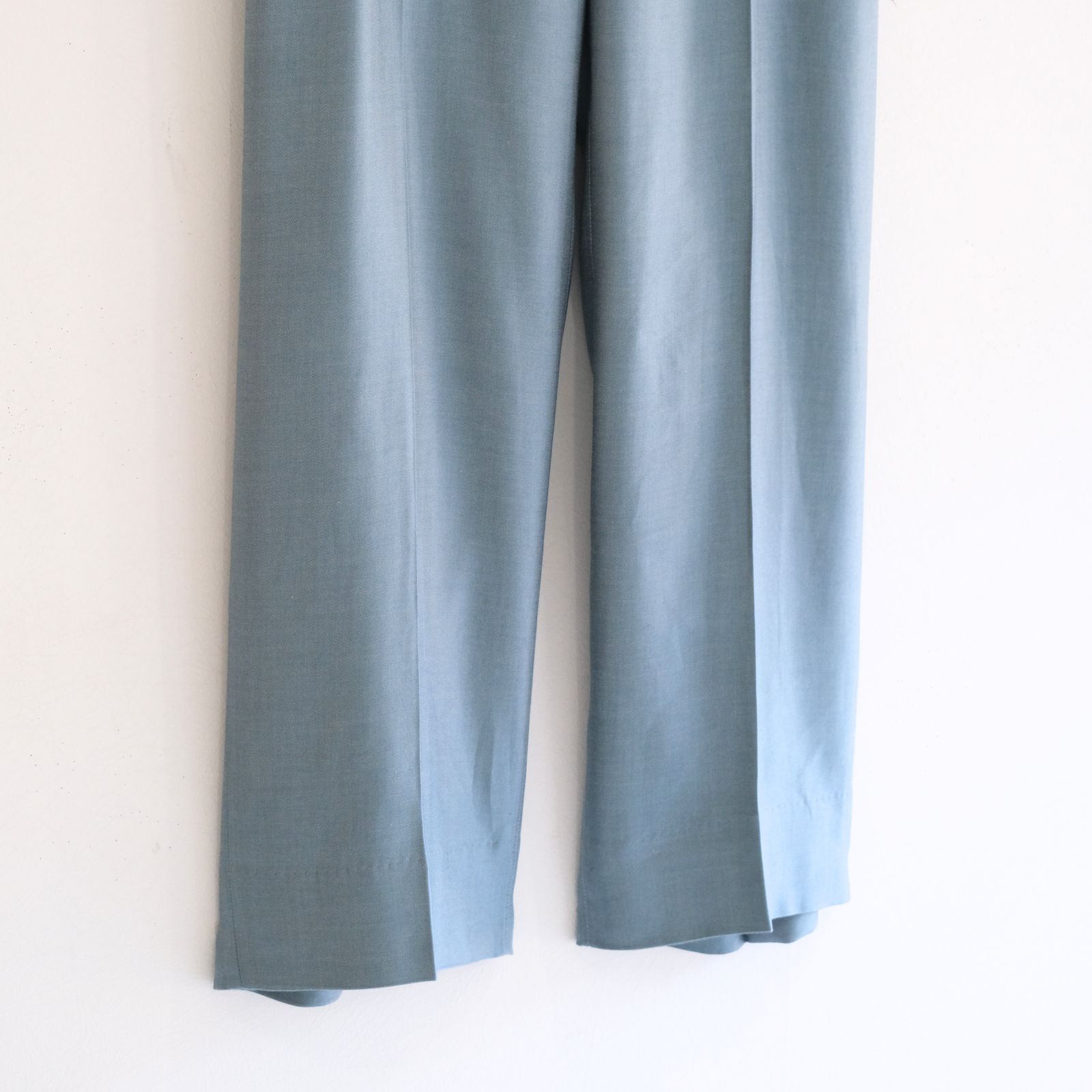 【残り1点】WIDE EASY FLARE TROUSERS  - Heavy Cupra -（Blue）