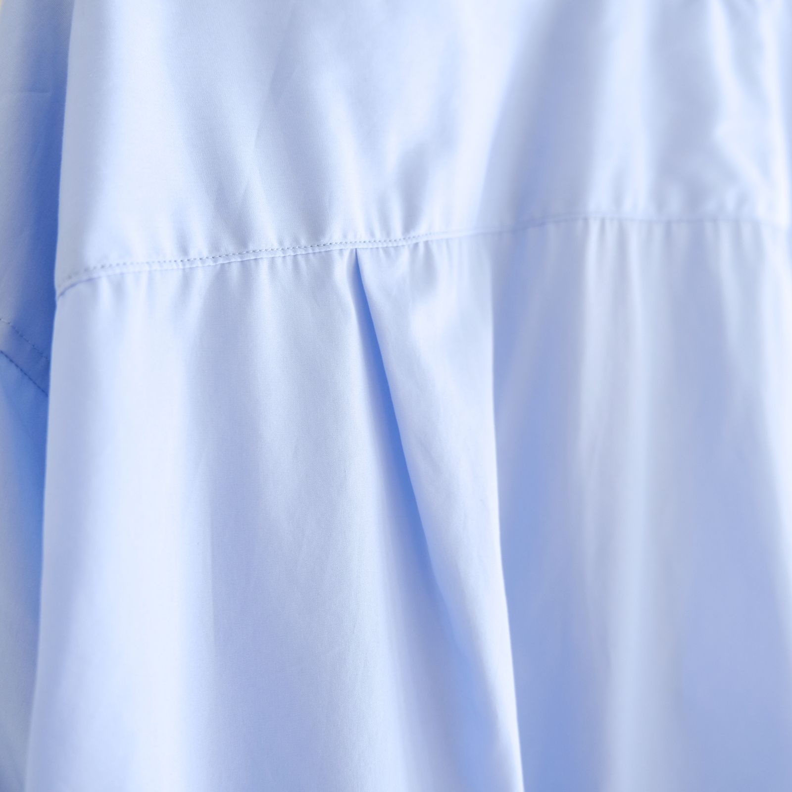 【販売開始 : 7/18 (土) 00:00~】Broad Cotton Wide Shirts（Sax Blue）