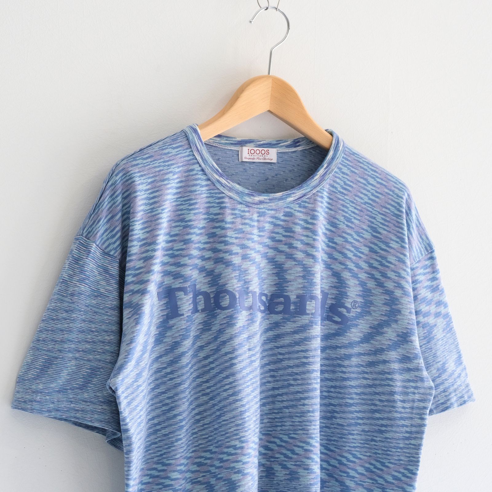 VORTEX TECHNICAL LOGO TEE fabric by SUN/kakke （MIX BLUE）