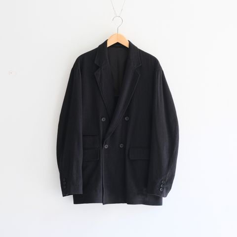 WASHED W/S STRIPE DB JKT（BLACK）