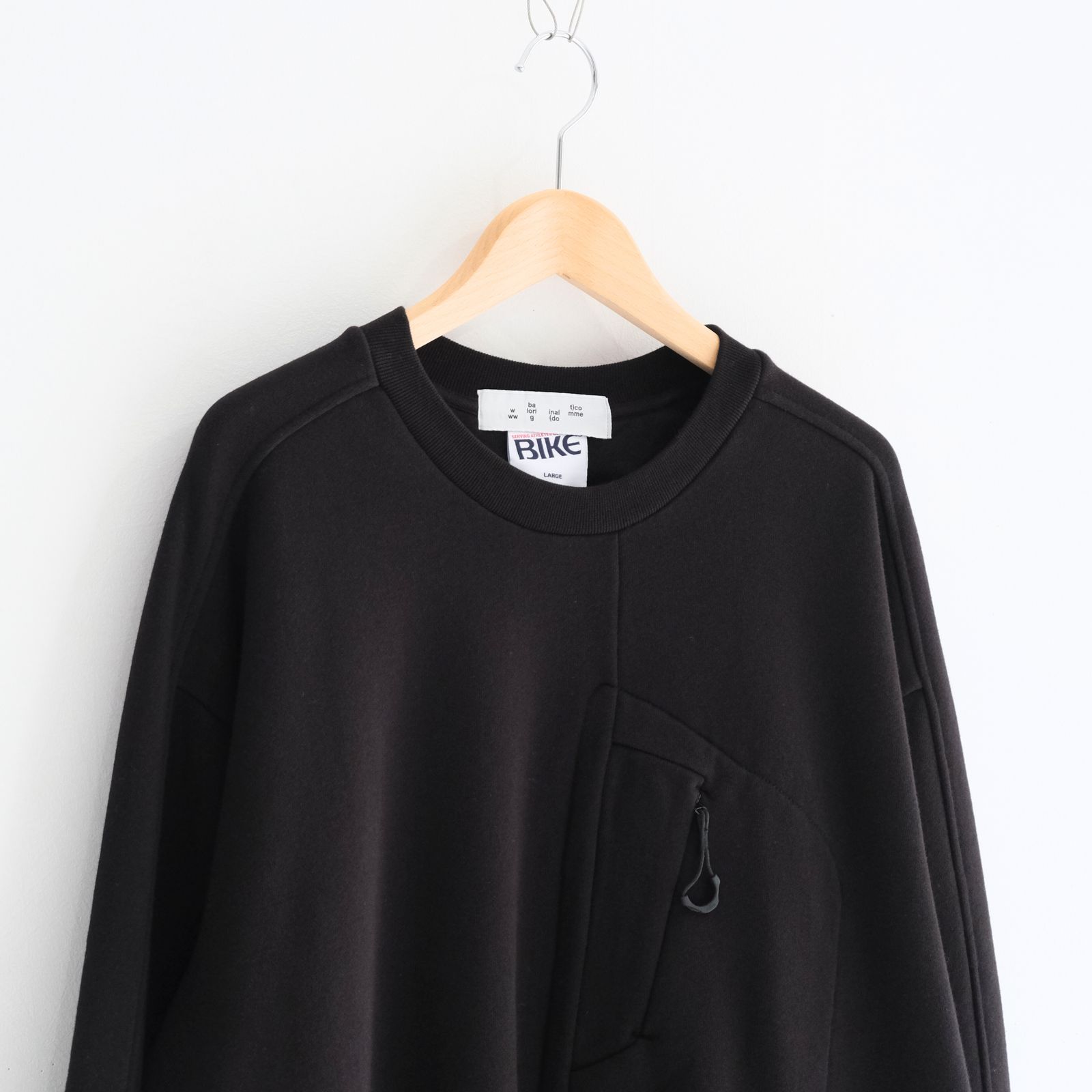 BAL / BIKE ATHLETIC LOOP WHEEL COTTON CREW / スウェット / BLACK