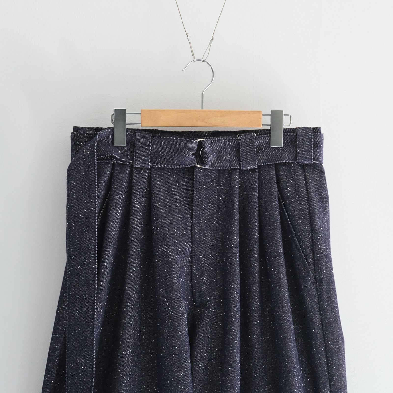 Blanc YM - Silk Denim Wide Pants / デニム / シルク