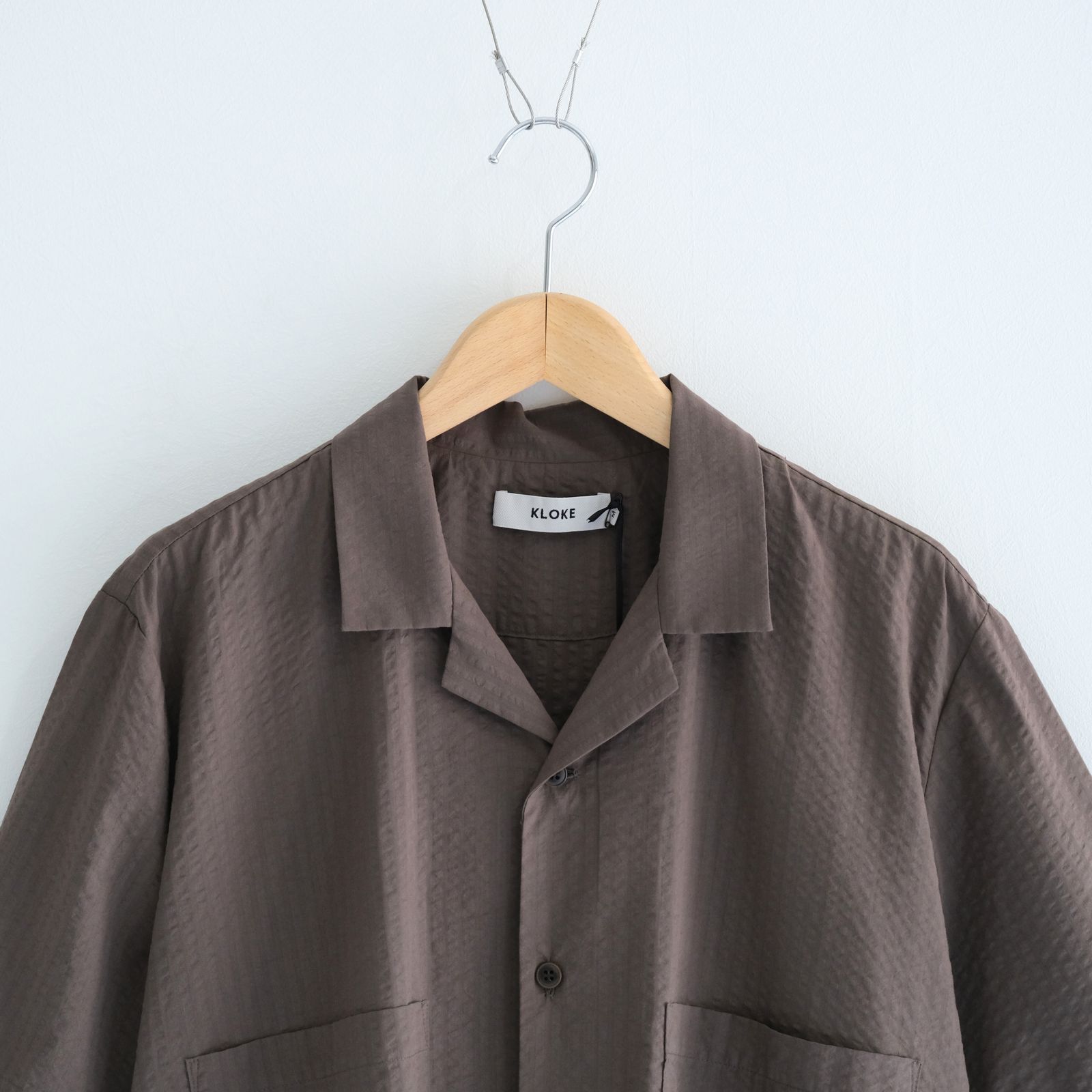 Mirari Seersucker Shirt / シャツ / シアサッカー / Brown