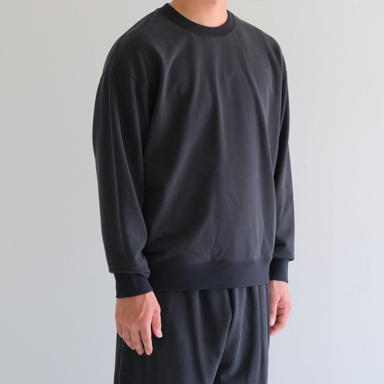 28G Cupro Pullover / スウェット / BLACK(Night Black)