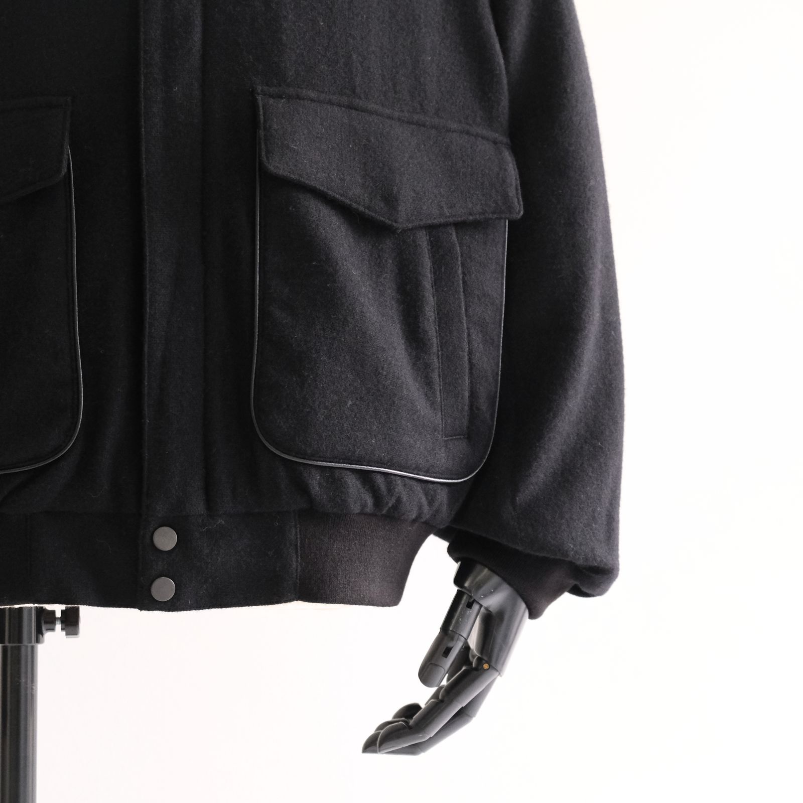 【残り1点】WOOL RACING BLOUSON（BLACK）