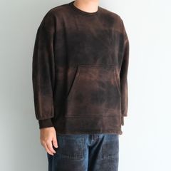 Reimagined Newsboy Fleece-Lined Sweatshirt / スウェット / Bleached Black