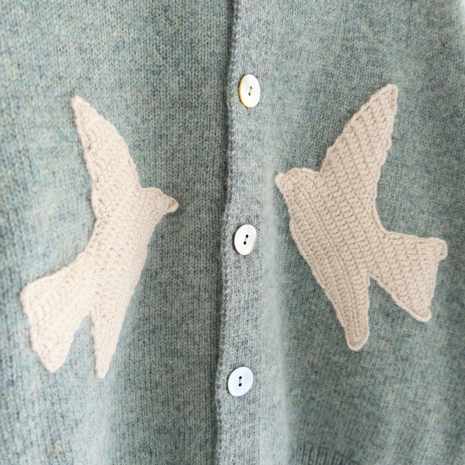 【残り1点】THE BIRD CARDIGAN（SAGE）