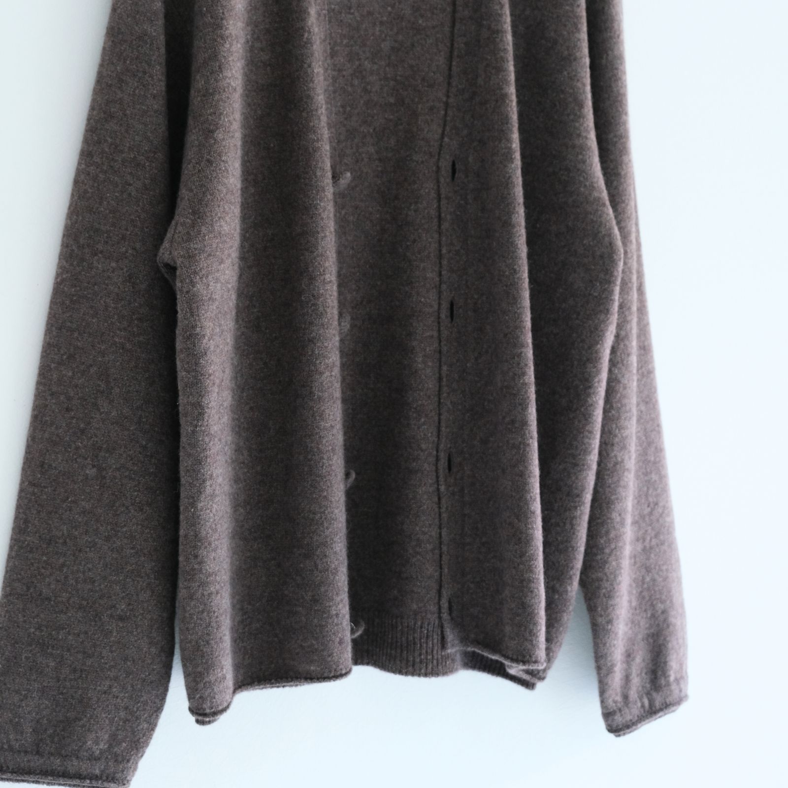 ALPACA ENSEMBLE KINT PULLOVER / ニット / アルパカ / ウール / BROWN