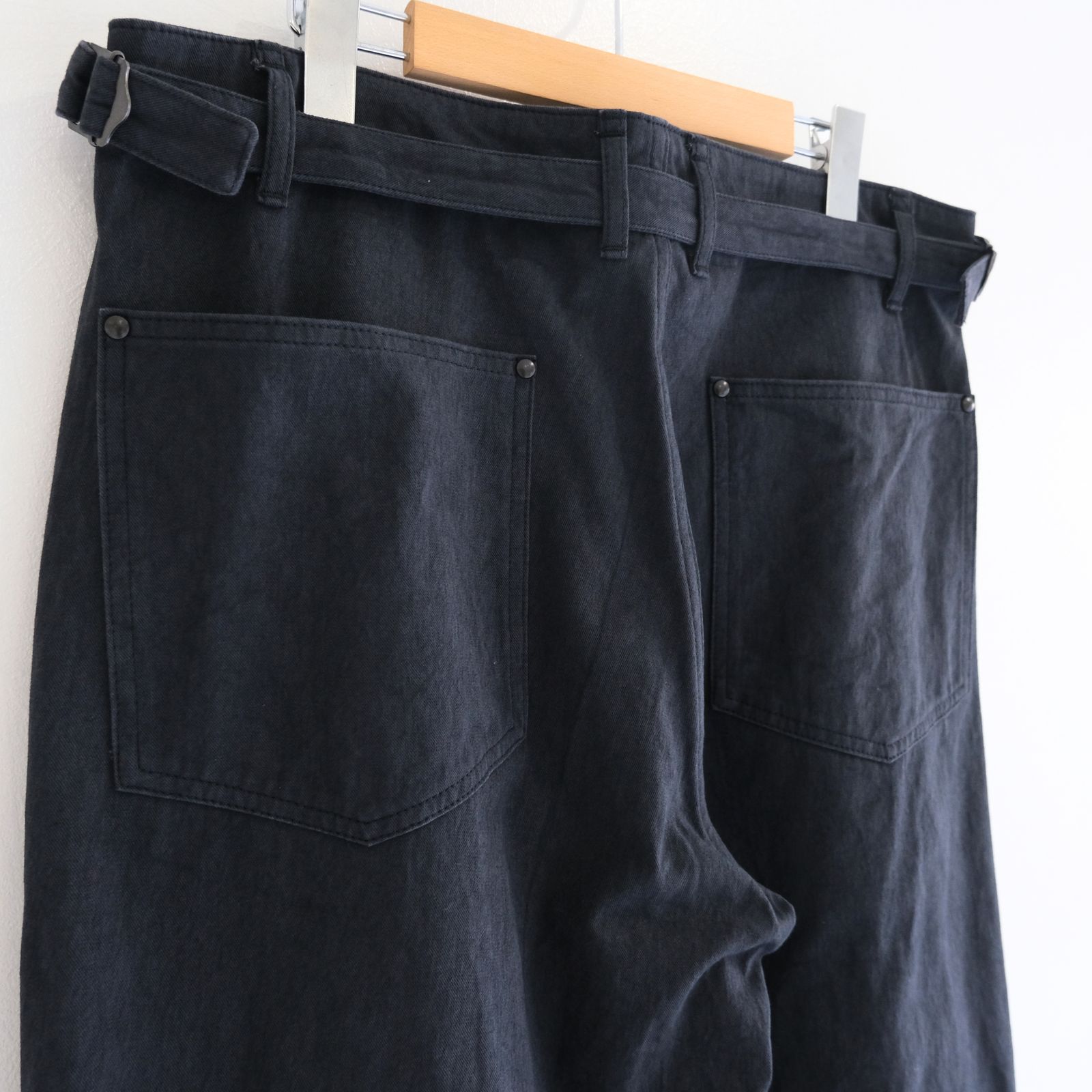 FADED CORKSCREW TWILL WORK PANTS（FADED BLACK）