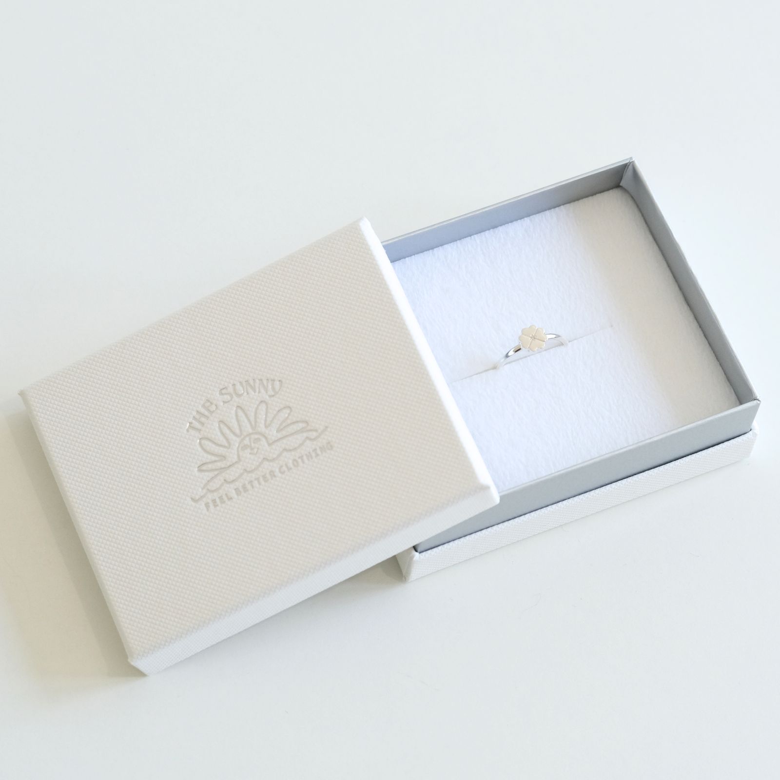 FLOWER PINKY RING（Sterling Silver）