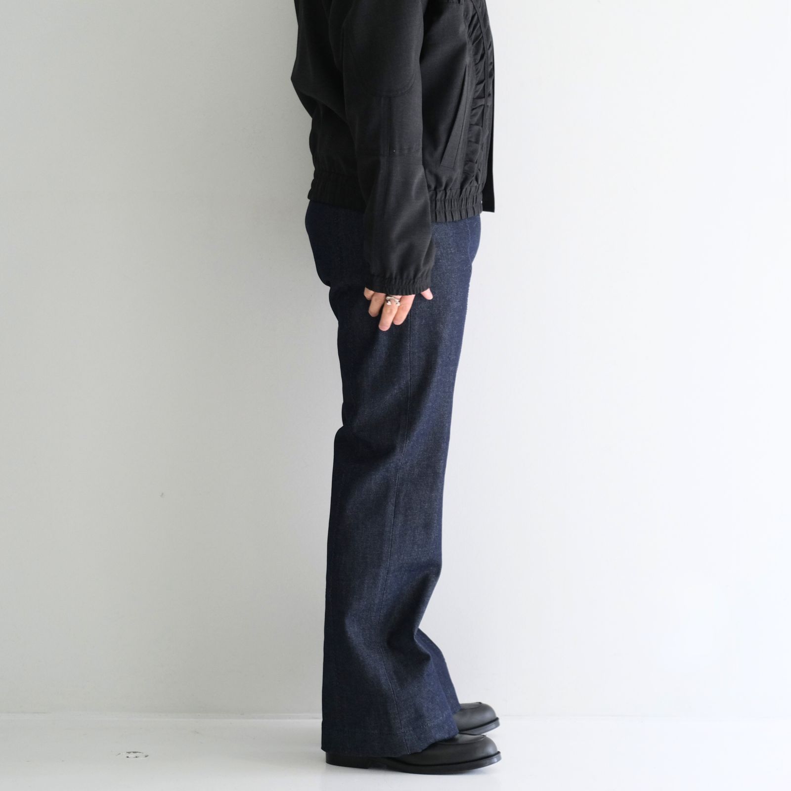 Rigiddenim Flared Pants / リジッドデニムフレアパンツ（Indigo）