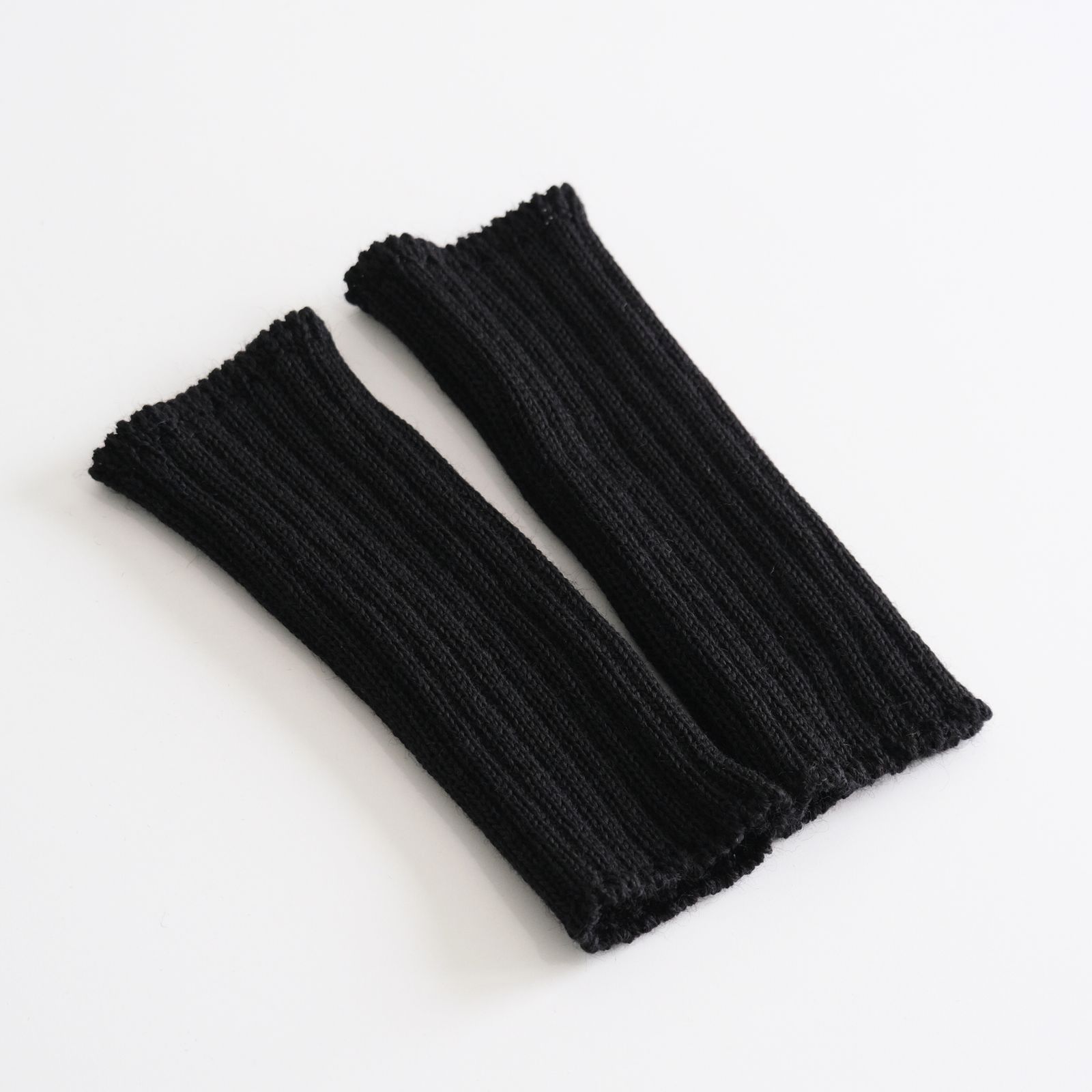 GLOVES FINGERLESS / 手袋 / フィンガーレス / PUREWOOL / SCHWARZ / ブラック