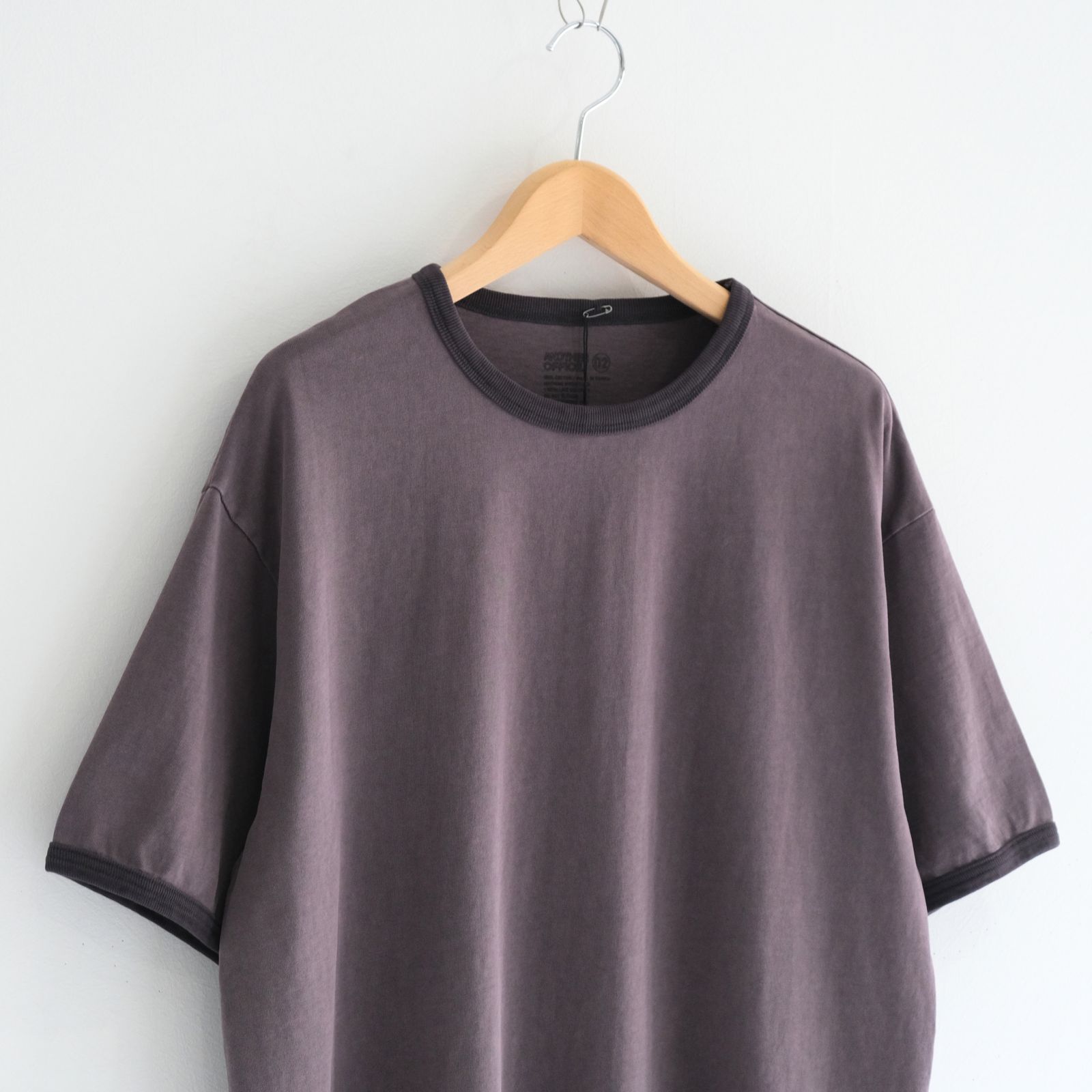 Homeboy Garment Ringer Tee / ホームボーイ ガーメント リンガーTシャツ（CHARCOAL BROWN）