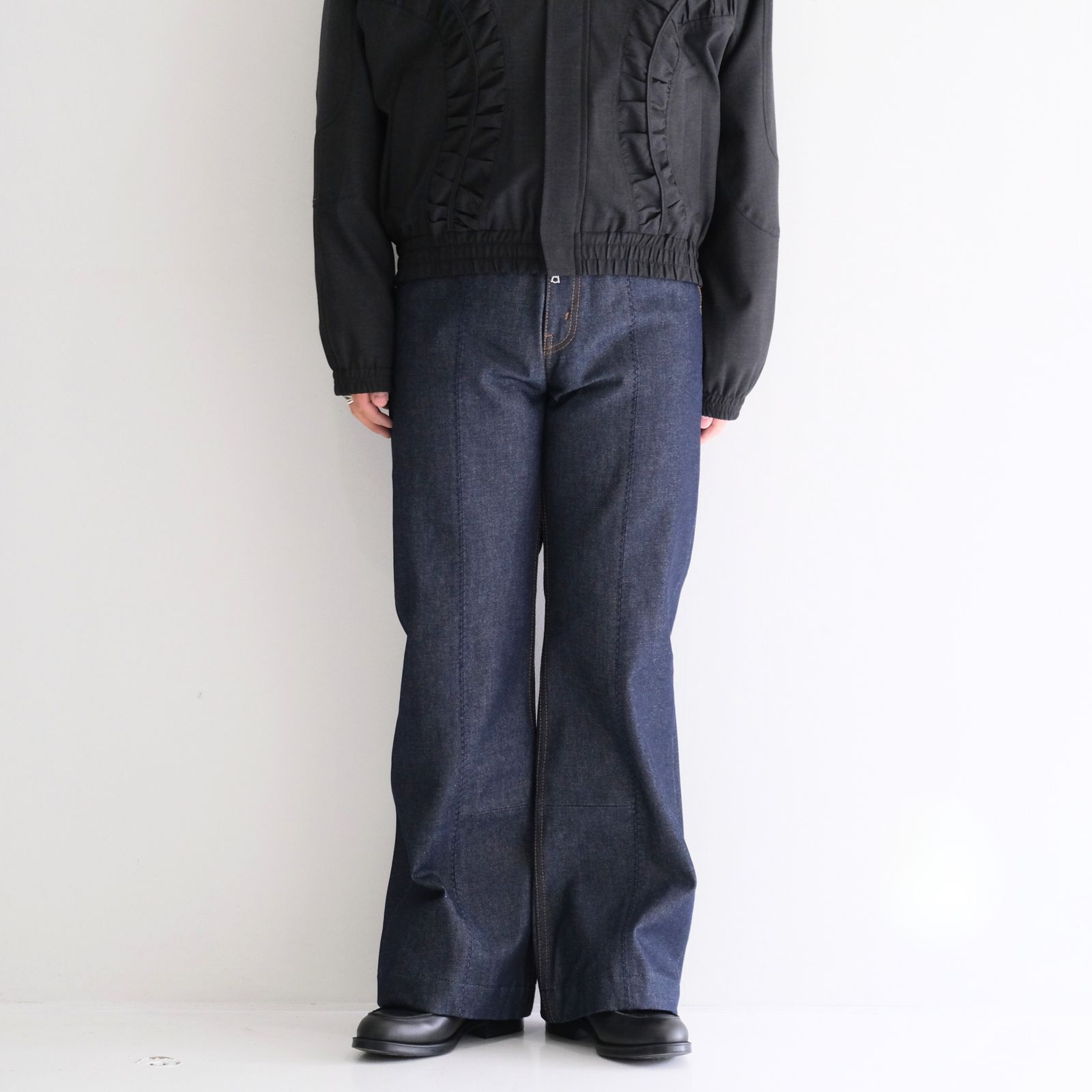 Rigiddenim Flared Pants / リジッドデニムフレアパンツ（Indigo）