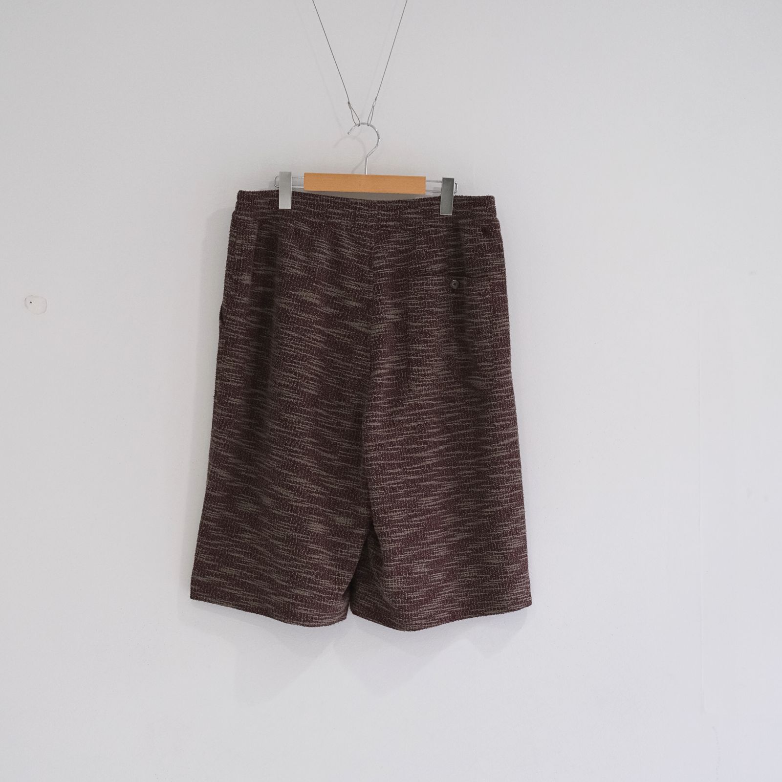 SAPINO JACQUARD WIDE SHORT / ショーツ / BURGUNDY