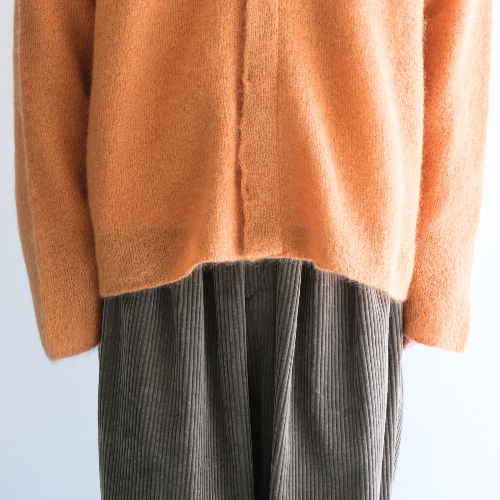 【残り1点】Kid Mohair Knit Shirts（Orange）