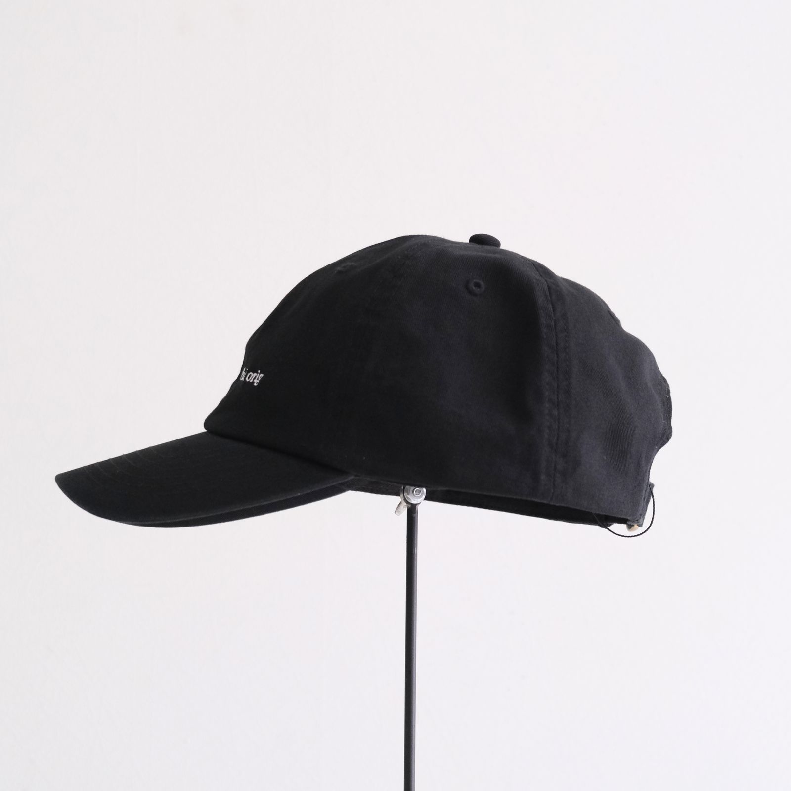 COTTON 6-PANEL HAT（BLACK）