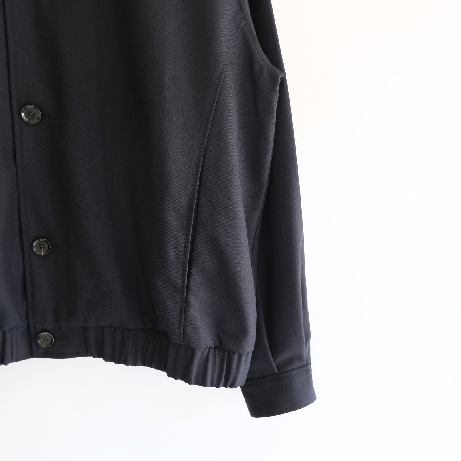 【残り1点】MESH WOOLEN RAGLAN BLOUSON（LIBERTY NAVY）