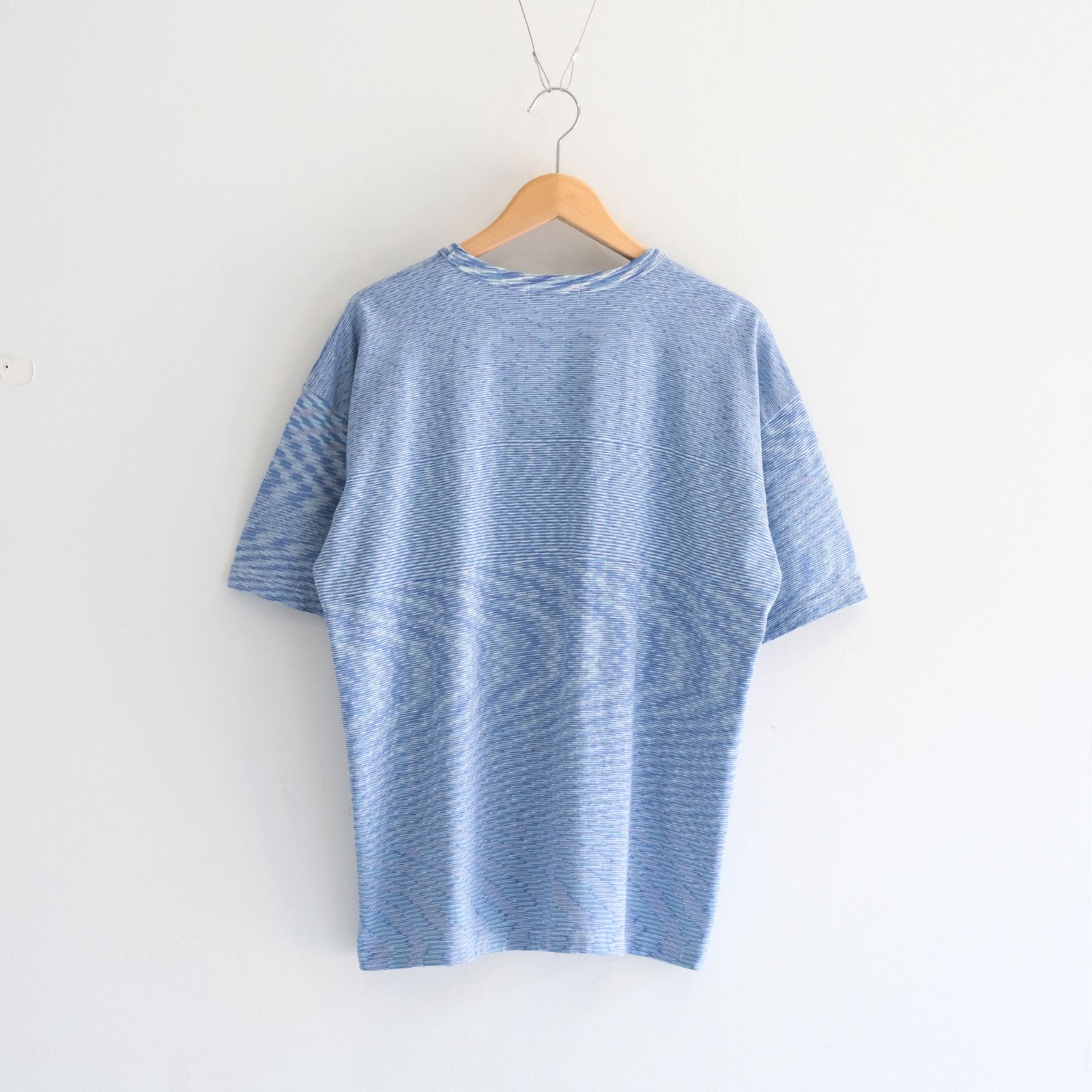 VORTEX TECHNICAL LOGO TEE fabric by SUN/kakke （MIX BLUE）