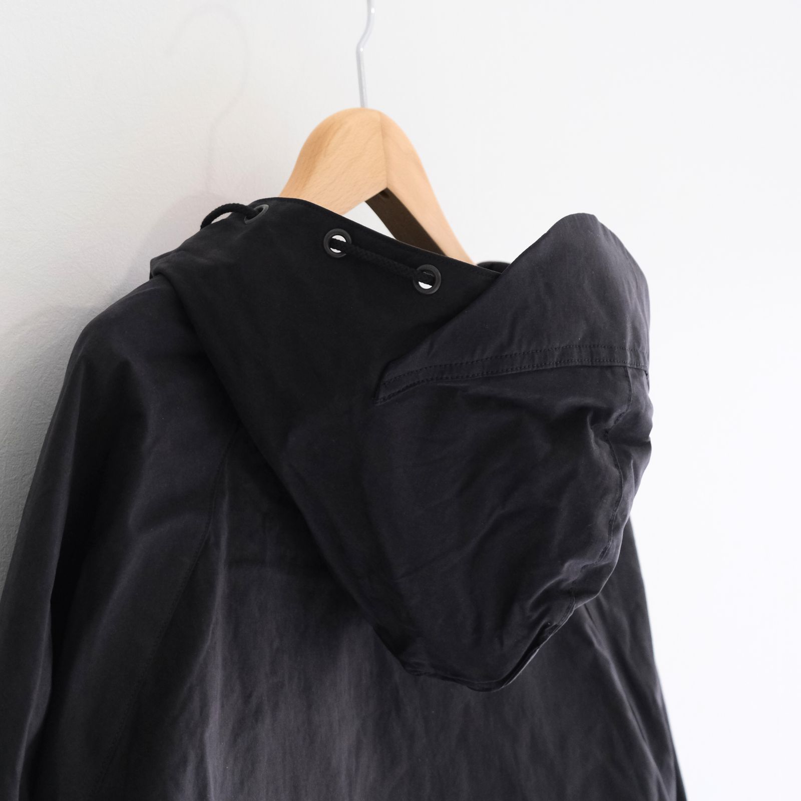 WAXED WEATHER PARKA / プルオーバー / パーカー / ワックス加工 / INK BLACK