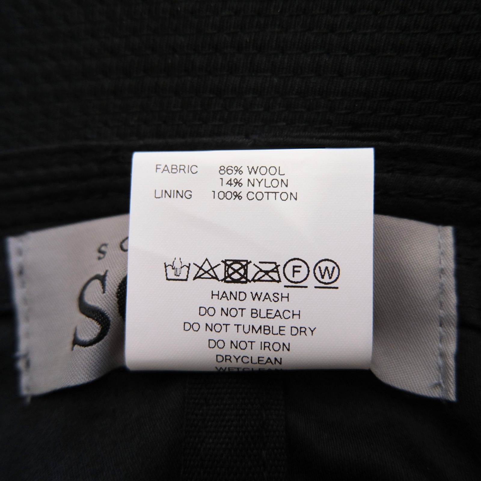 RUCKED SAILOR HAT / セイラーハット /  BLACK